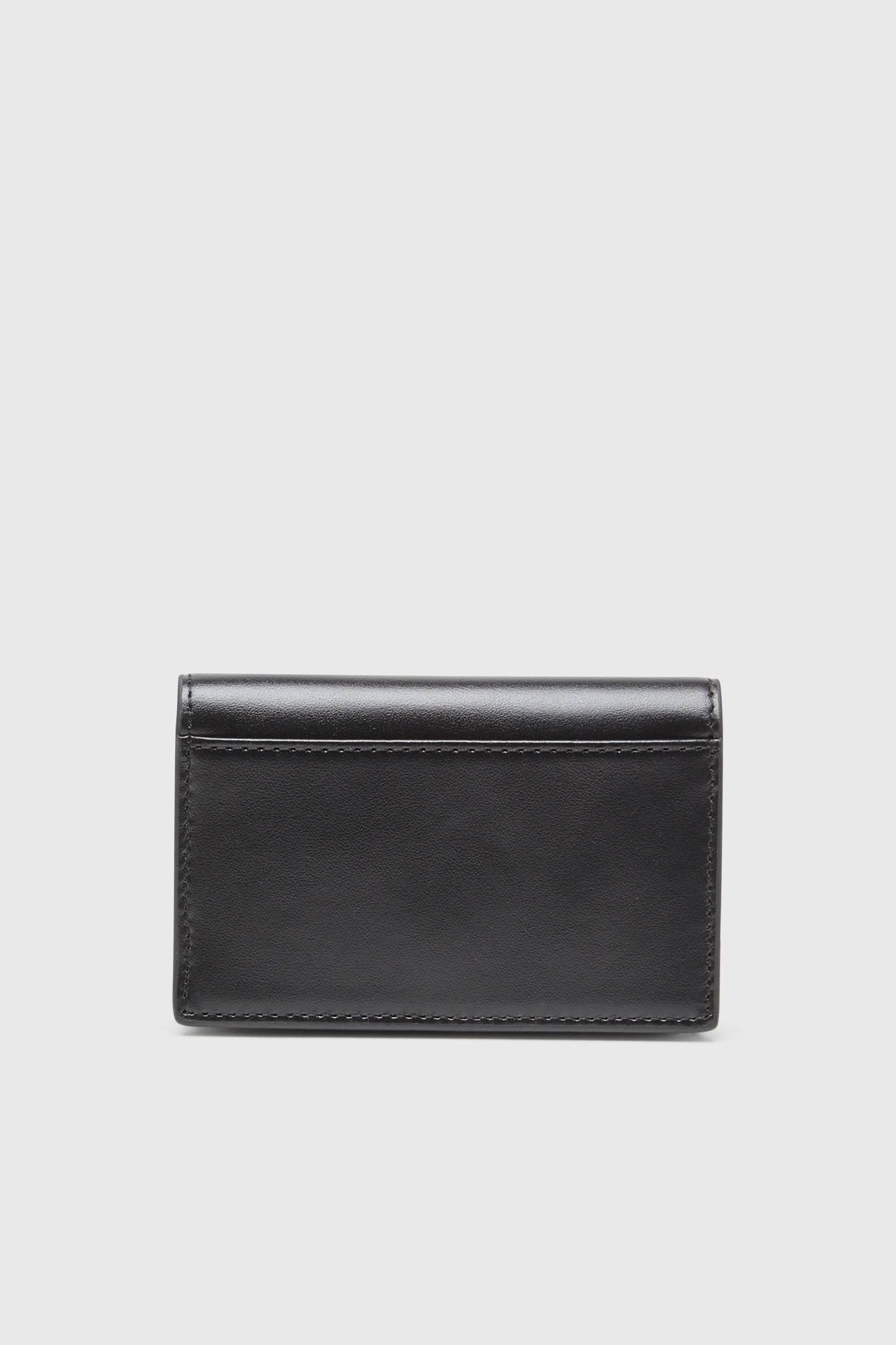 Diesel - 1DR CARD HOLDER IV, Tarjetero de piel con Oval D esmaltado Mujer in Negro - 2