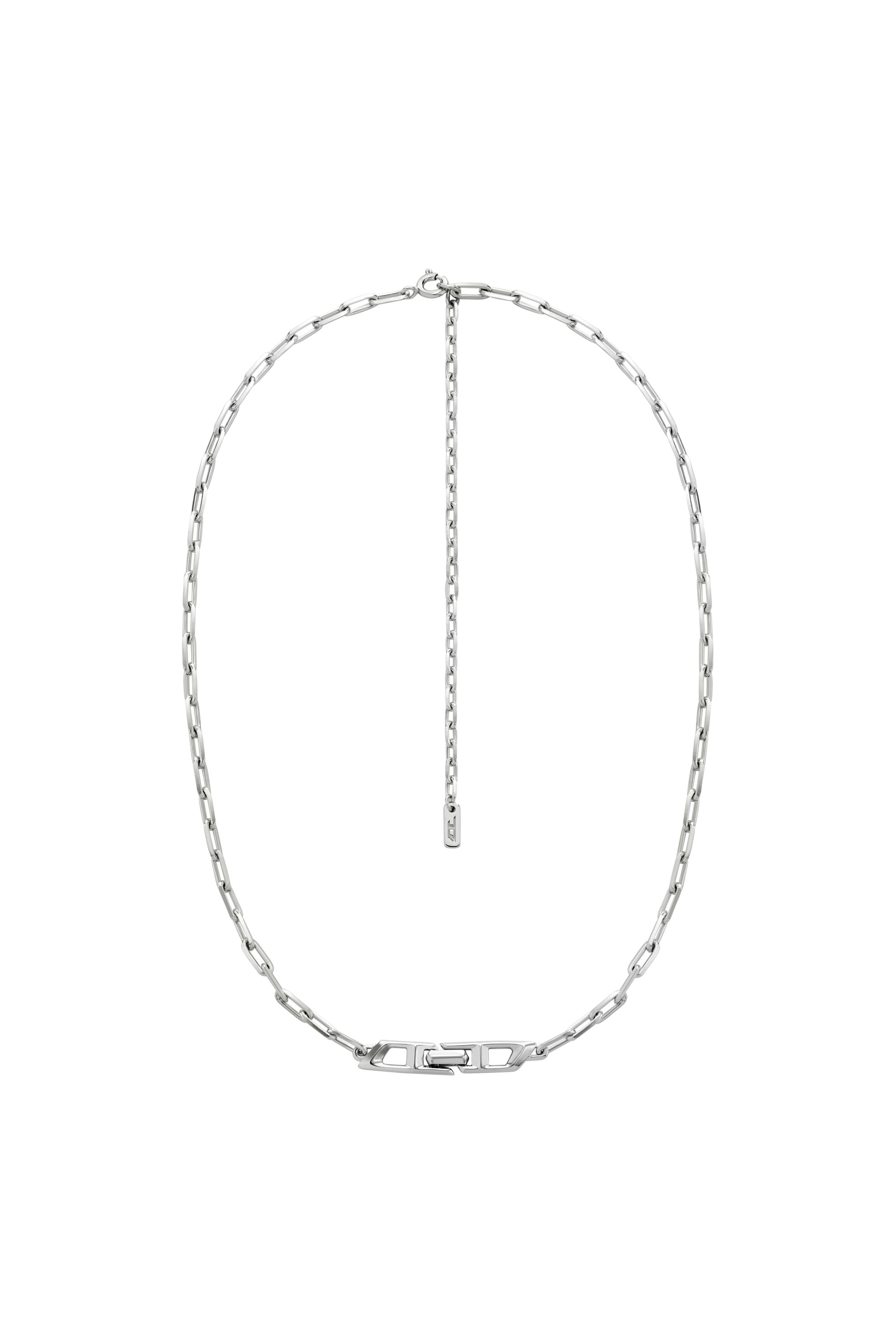 Diesel - DL1364040 STERLING SILVER JEWEL, Collar de plata de ley de cadena Unisex in Plateado - 1
