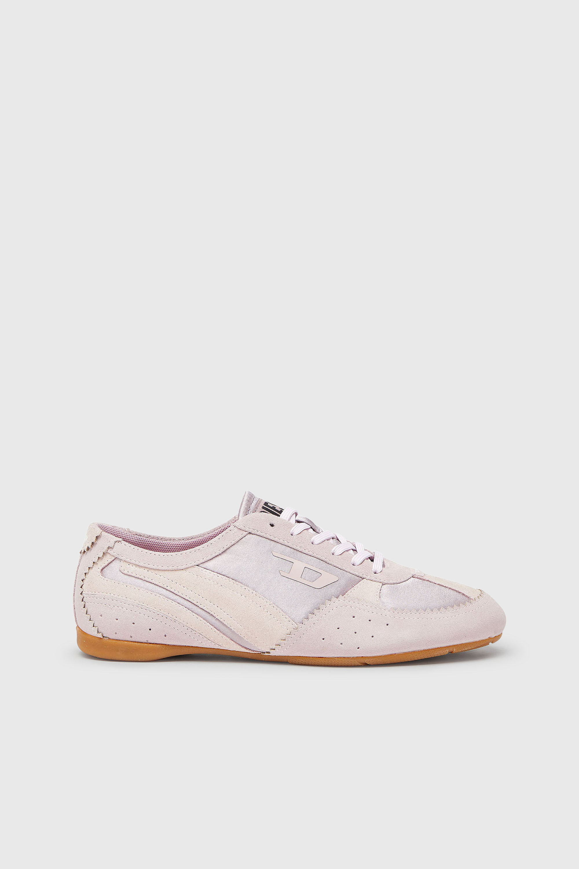 Diesel - D-MILE LOW II W, D-Mile- Zapatillas con superposiciones de ante Mujer in Rosa - 1