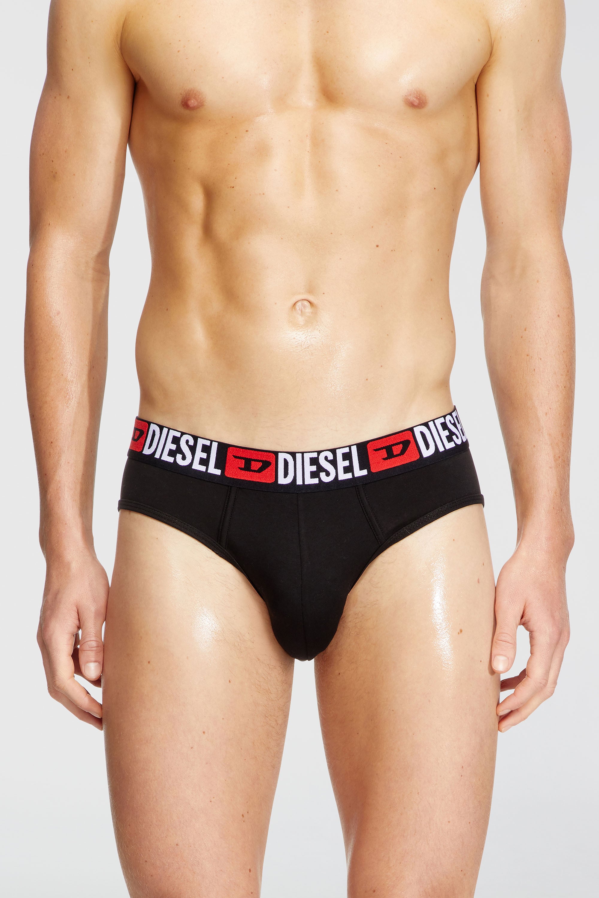 Diesel - UMBR-ANDRETHREEPACK, Paquete de tres calzoncillos de slip de color liso Hombre in Negro - 2