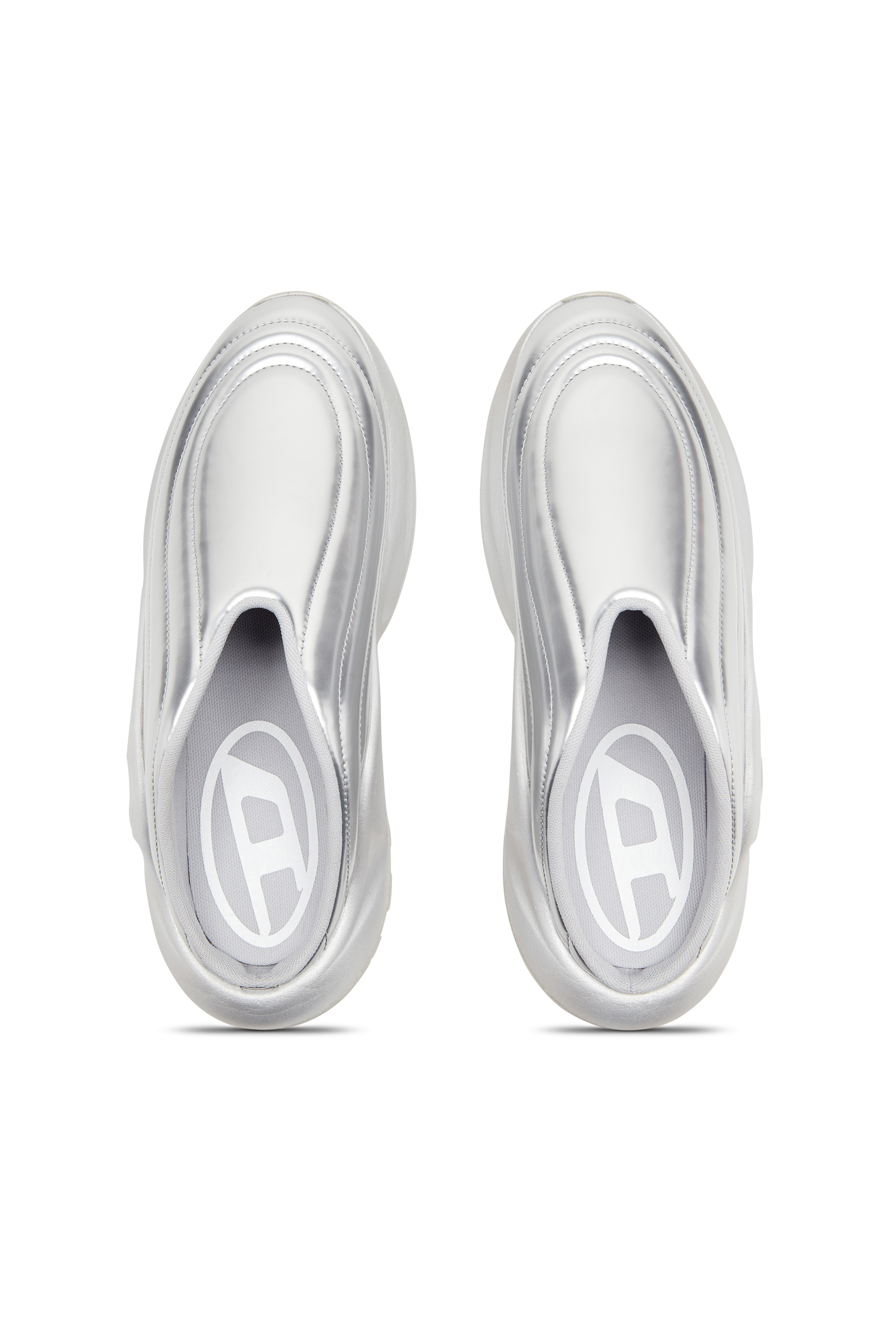 S-D-RUNNER MULE X, Silver Diesel - S-D-RUNNER MULE X, Unisex's S-D-Runner-Metallic mules in Silver - 4