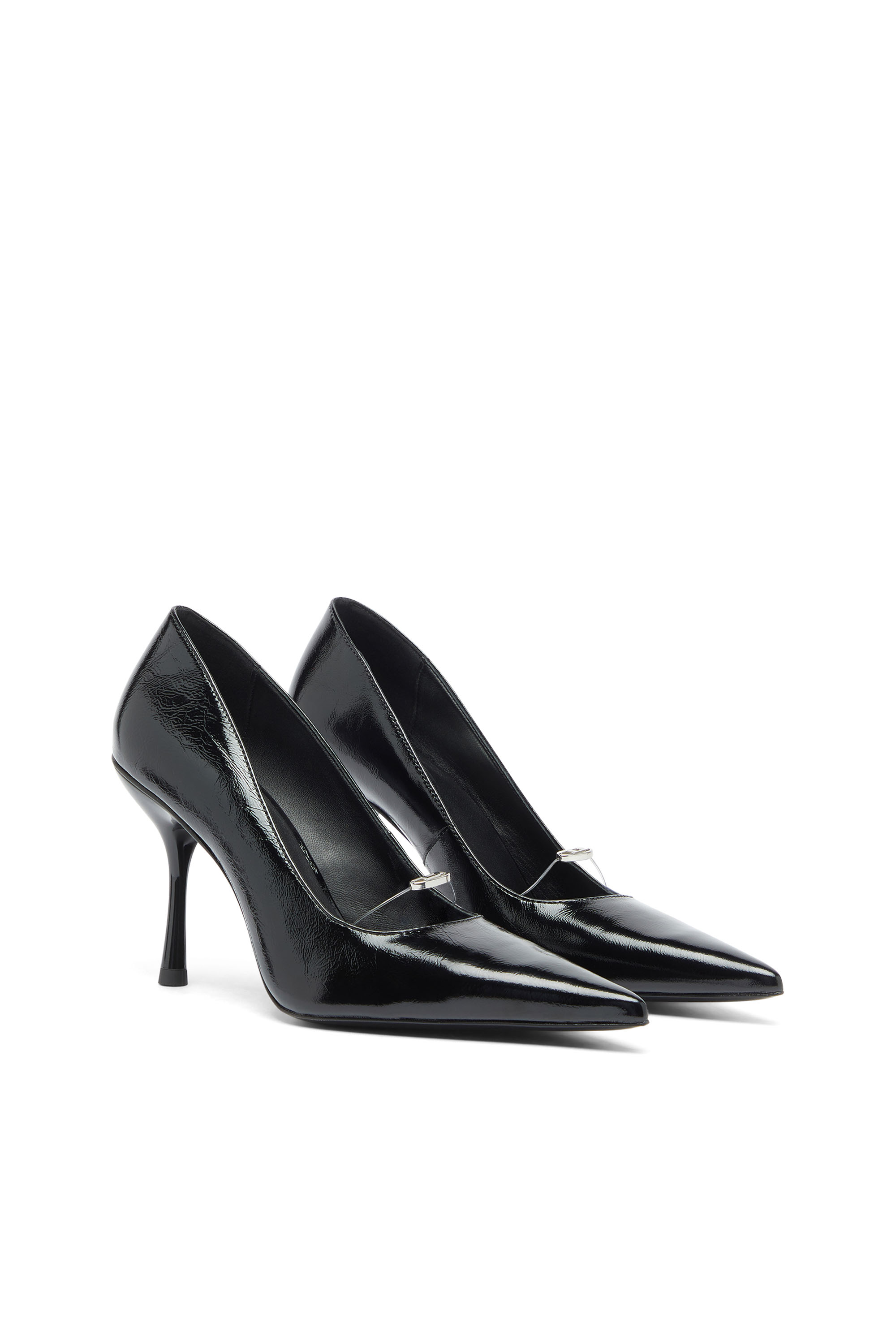 Diesel - D-JEWELS 90 P, D-Ten&Half - Salones de piel naplak Mujer in Negro - 2