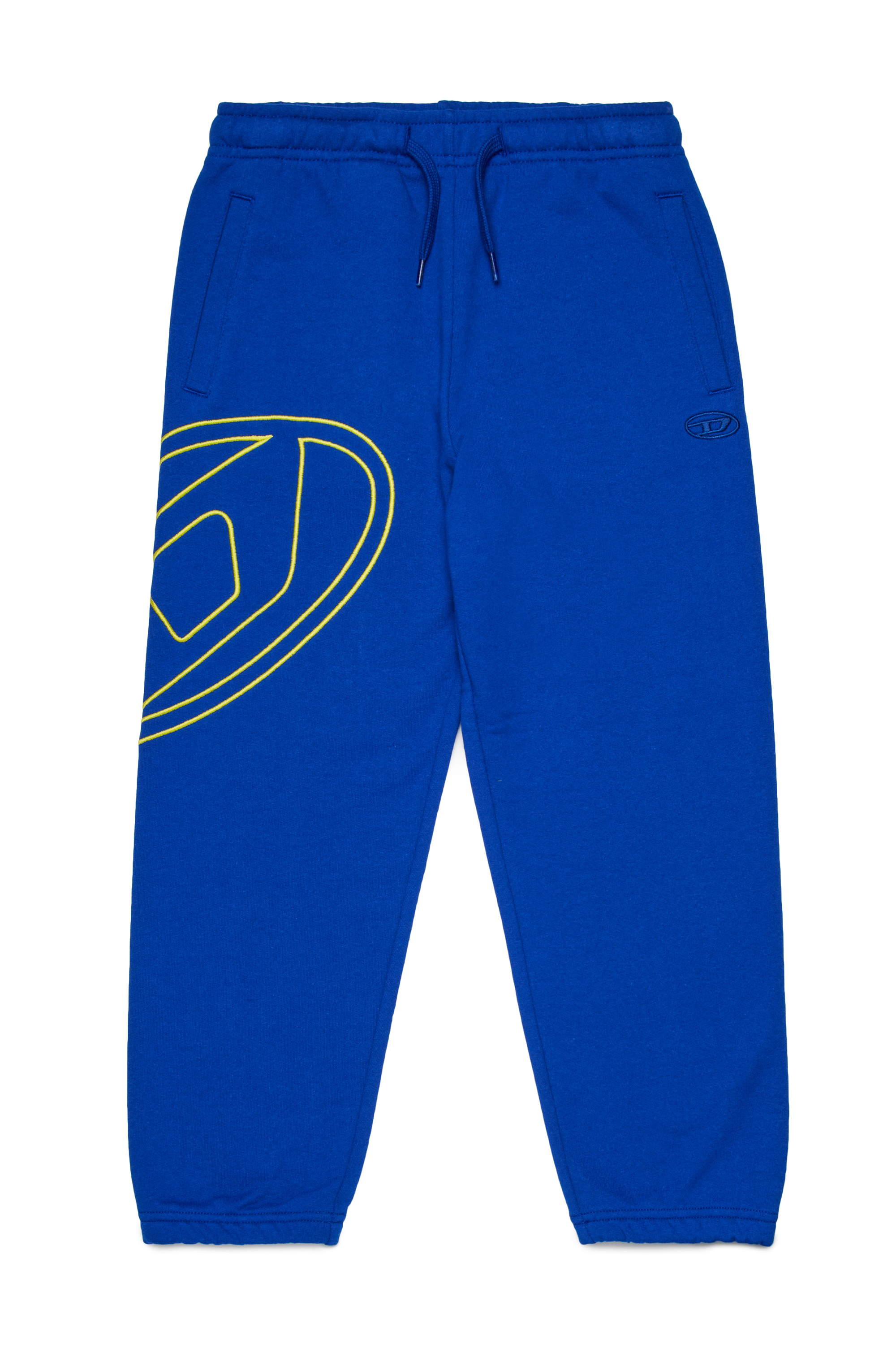 Diesel - PMARKYMEGOVALD, Pantalones deportivos con bordado Oval D mega Hombre in Azul marino - 1