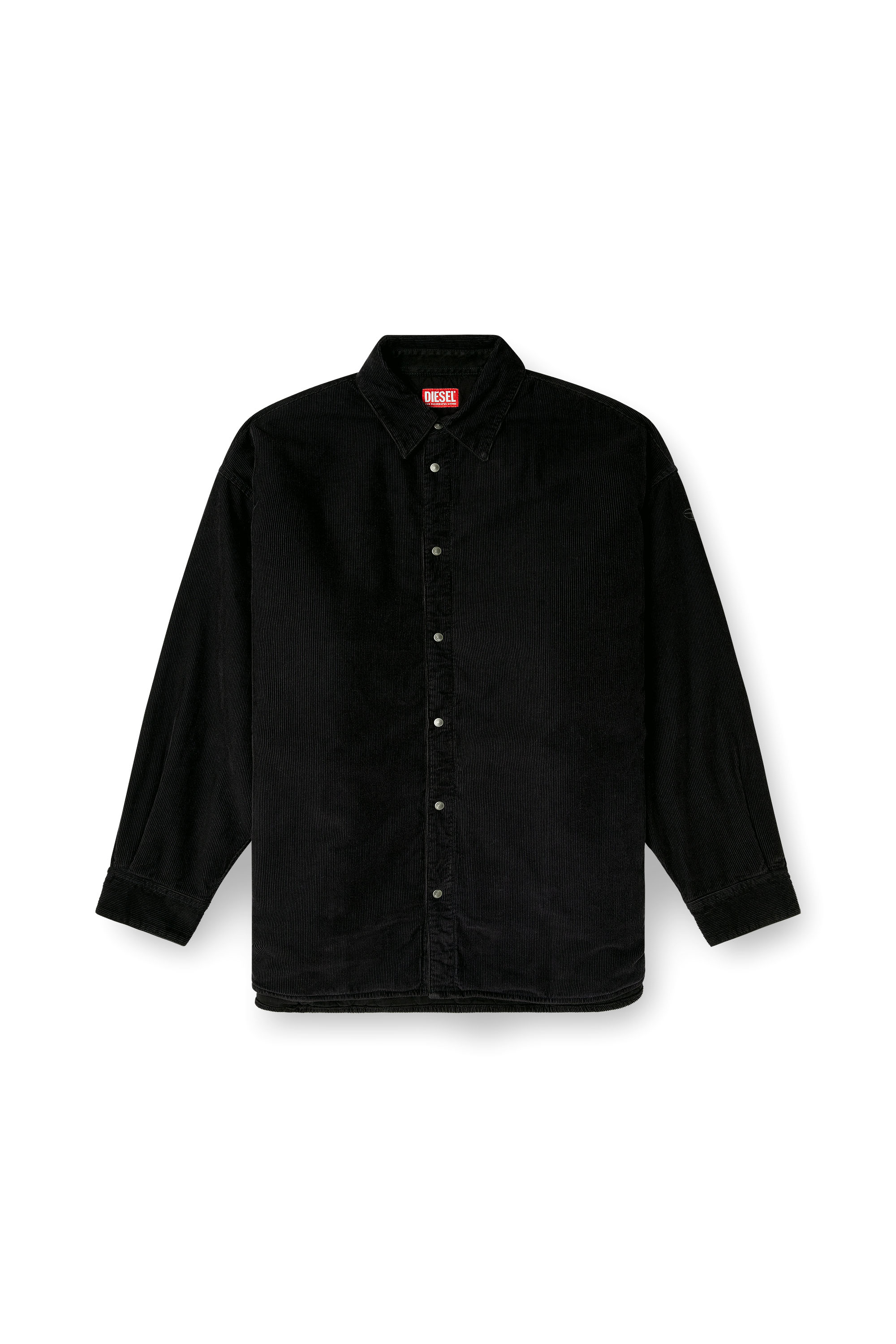 Diesel - S-BAGGY-PADD-HGBK, Camisa de algodón con bordado Oval D Hombre in ToBeDefined - 3