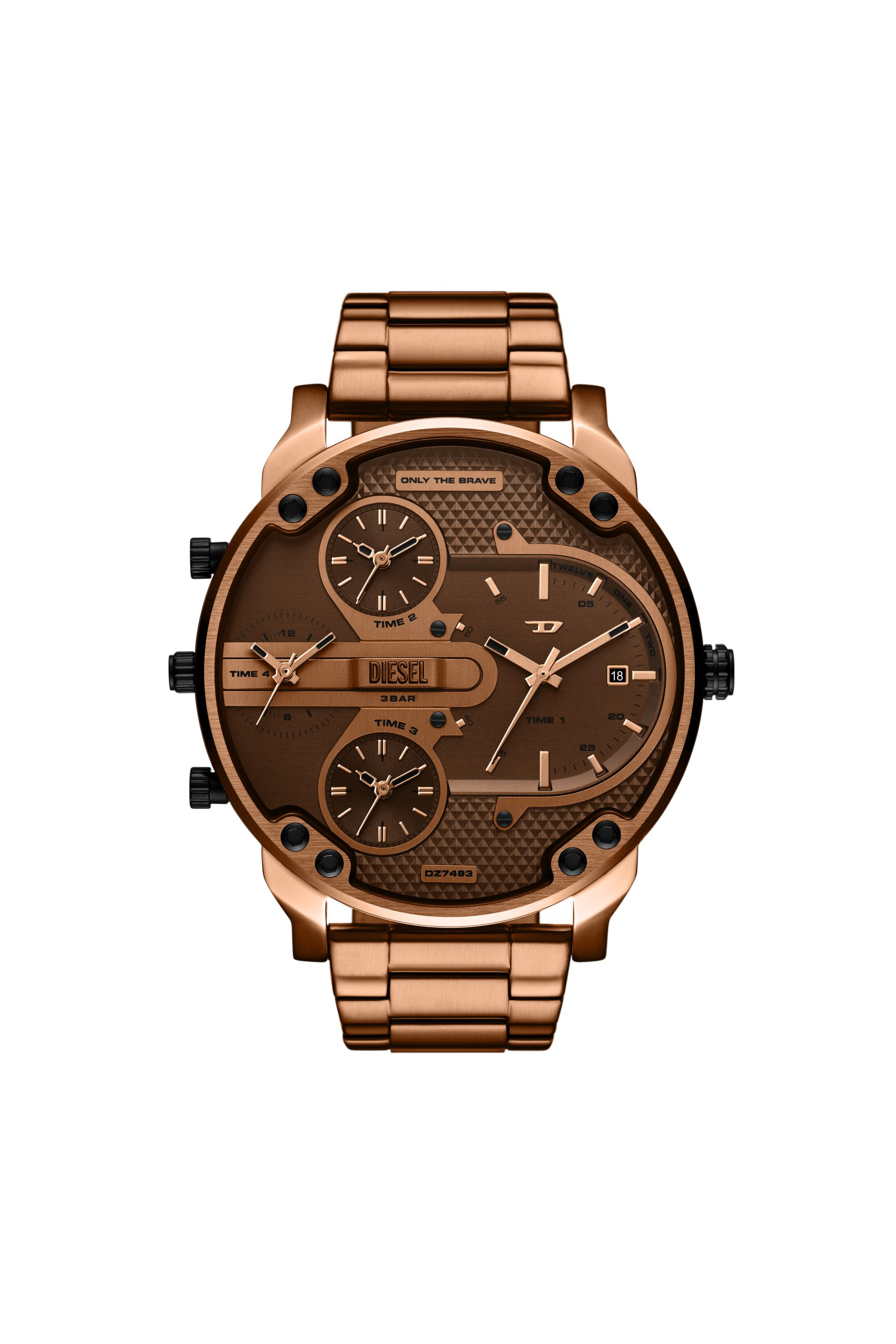Diesel - DZ7493 WATCH, Reloj Mr. Daddy slim de acero inoxidable brown Hombre in Marrón - 1