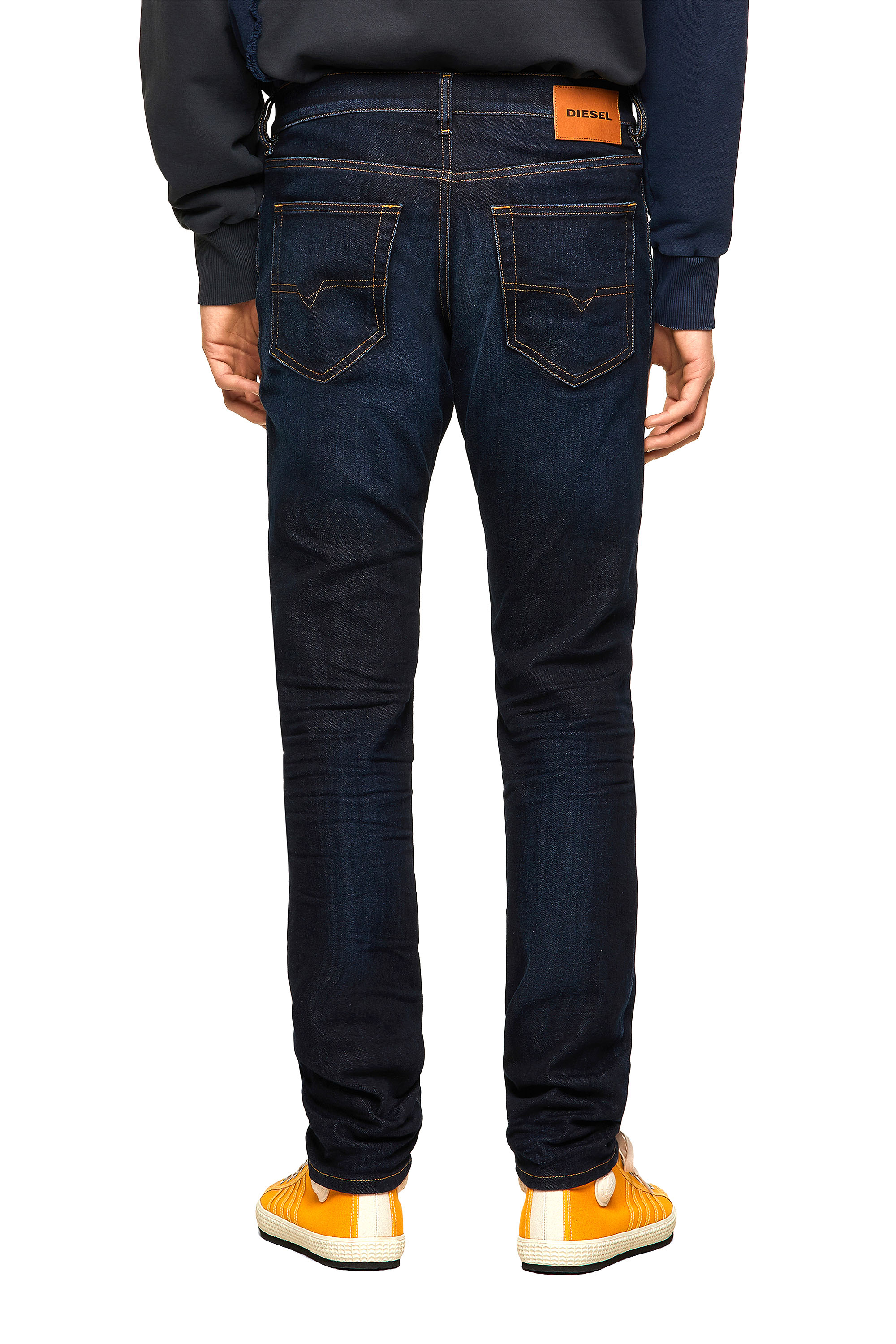 Diesel - D-Luster 009ZS Slim Jeans, Azul Oscuro - Image 2