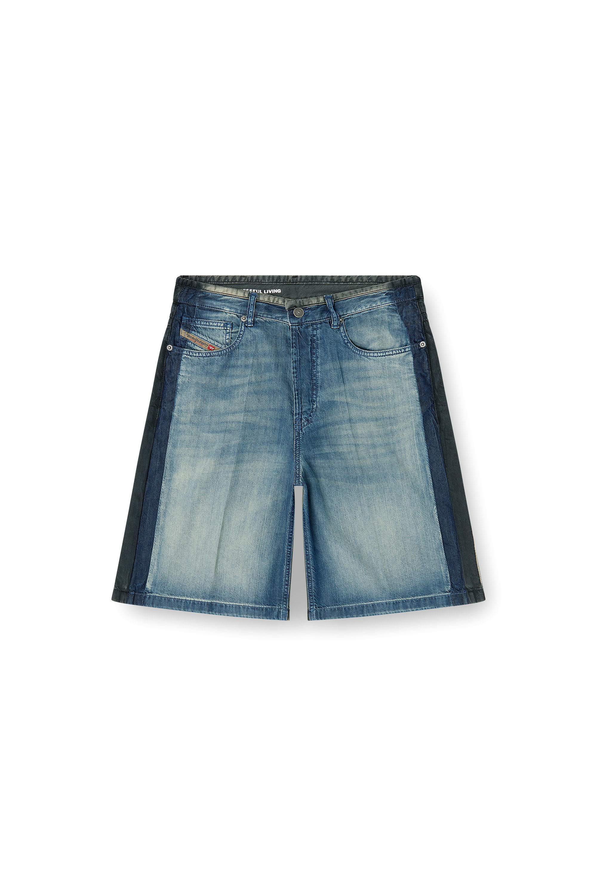 Diesel - DE-SIRE-SHORT-S1, Bermudas vaqueras en lavados de contraste Mujer in ToBeDefined - 3