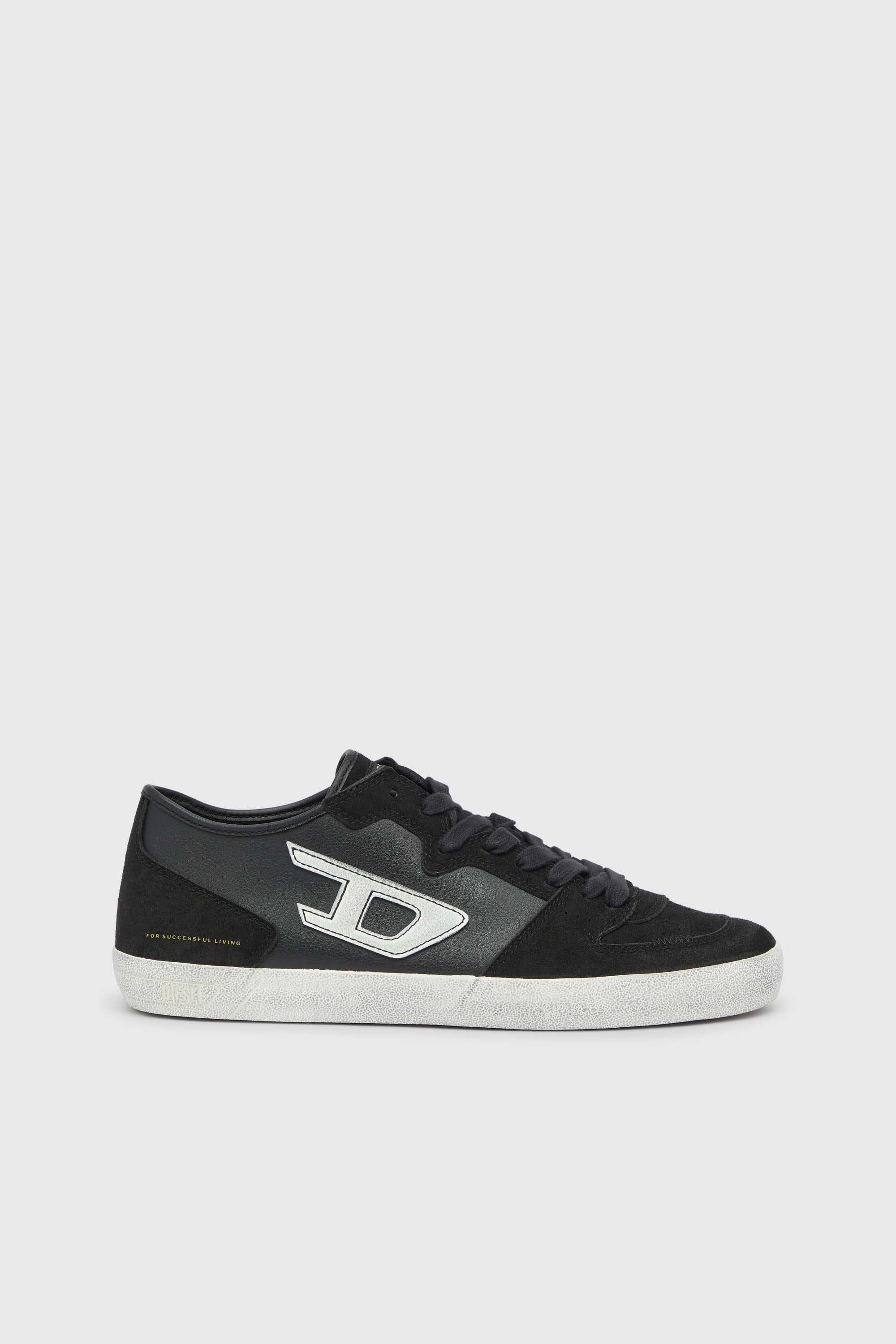 S-Leroji-Panelled sneakers with D logo