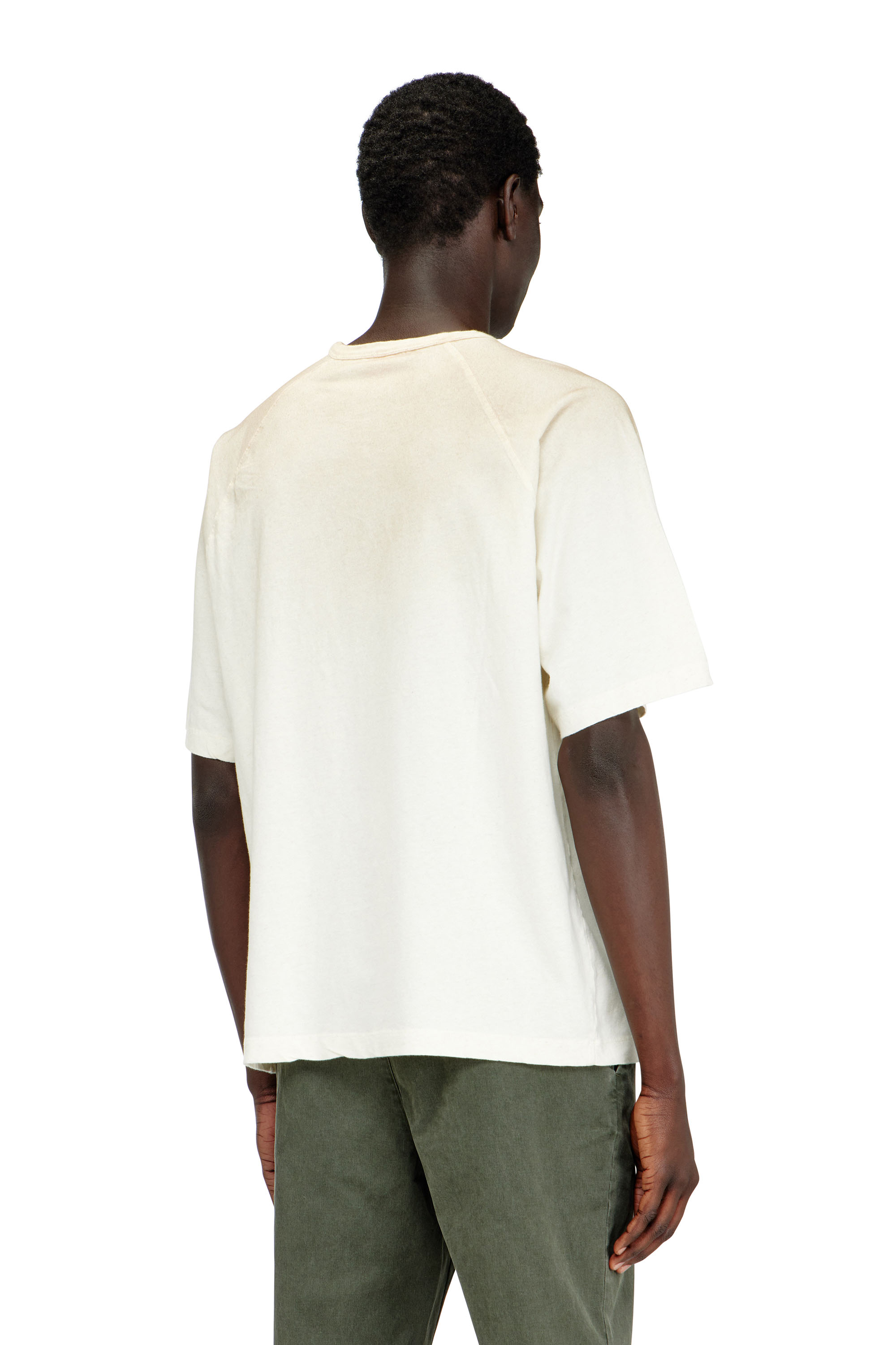 Diesel - T-ALECY, Camiseta con gr&aacute;fico de escudo Diesel Hombre in Blanco - 4