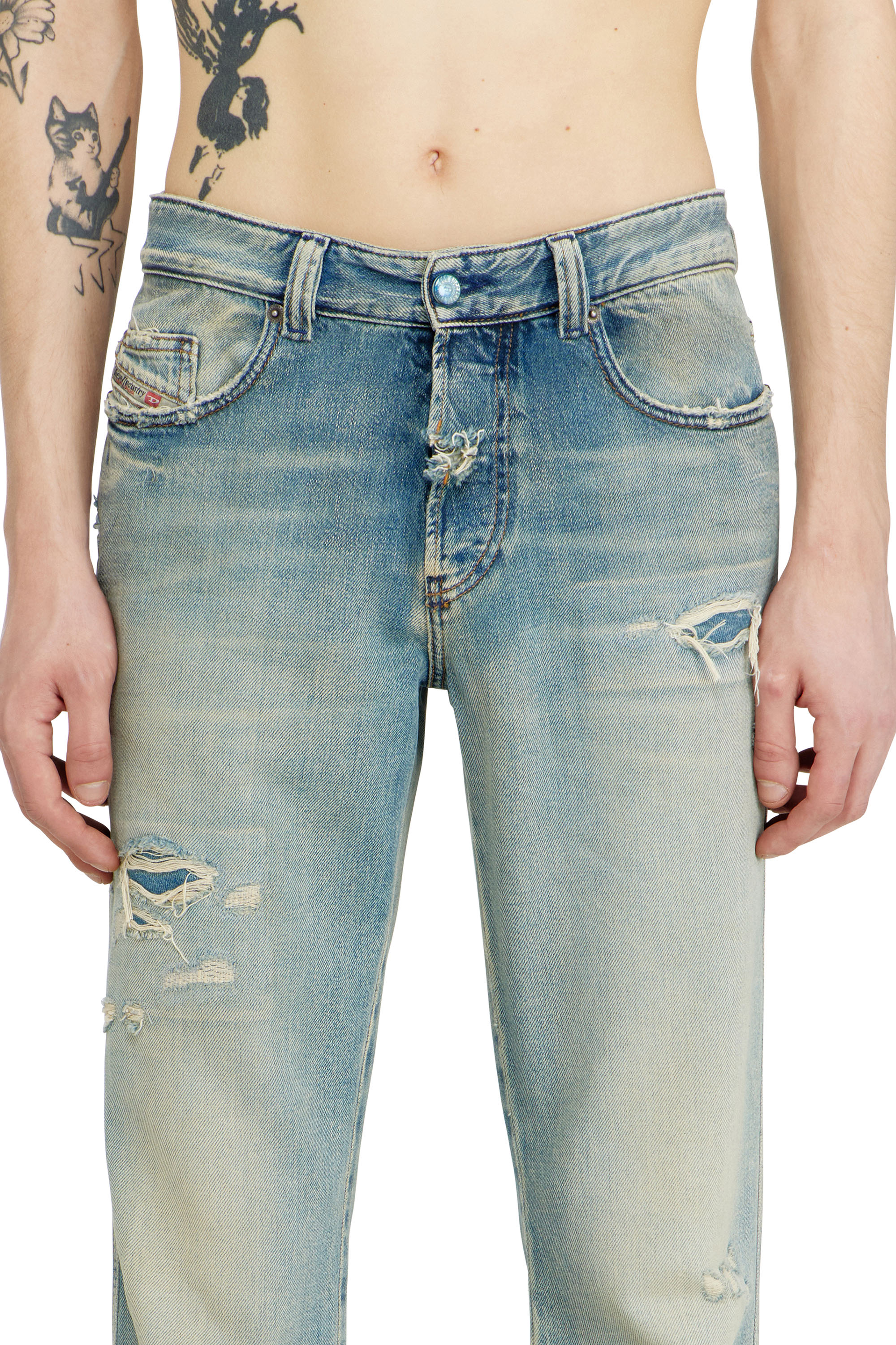 Diesel - Bootcut Jeans 1998 D-Buck 09N23 Hombre, Azul Claro - 4