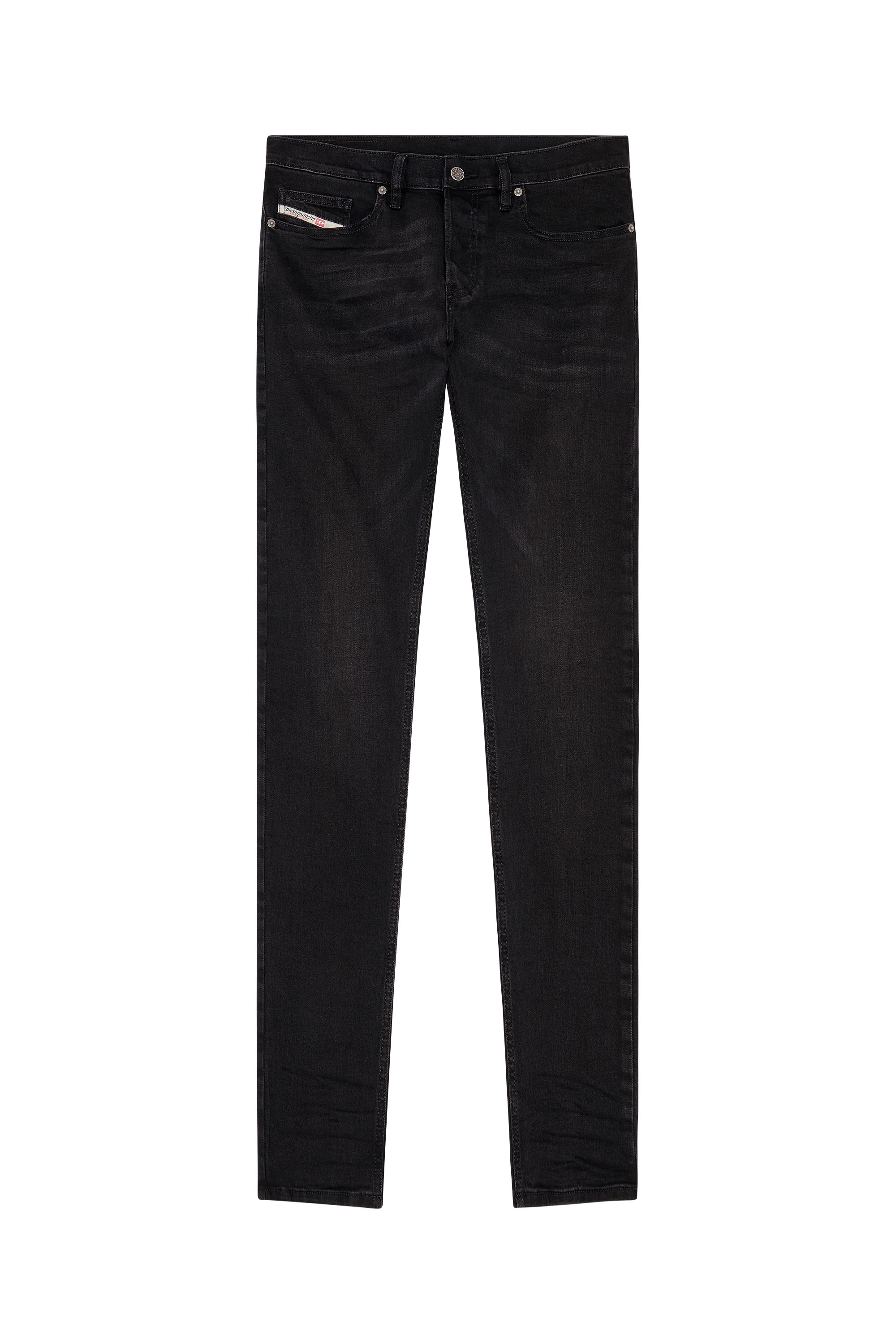 Diesel - D-Luster 0IHAU Slim Jeans, Negro/Gris oscuro - Image 6