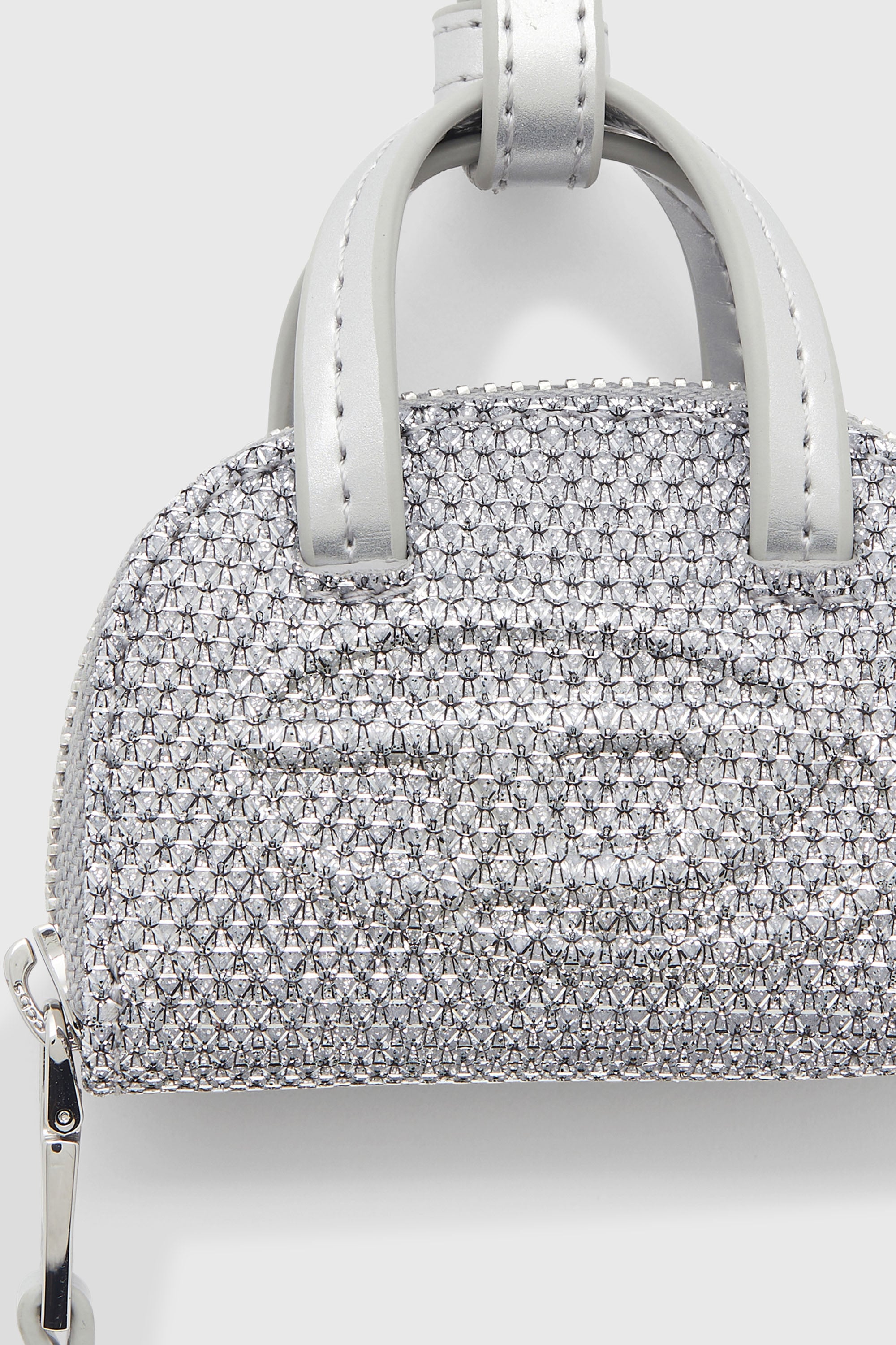 Diesel - 1DR DOME CHARMS, Woman's 1DR Dome - Charm in Lurex fabric in Silver - 3