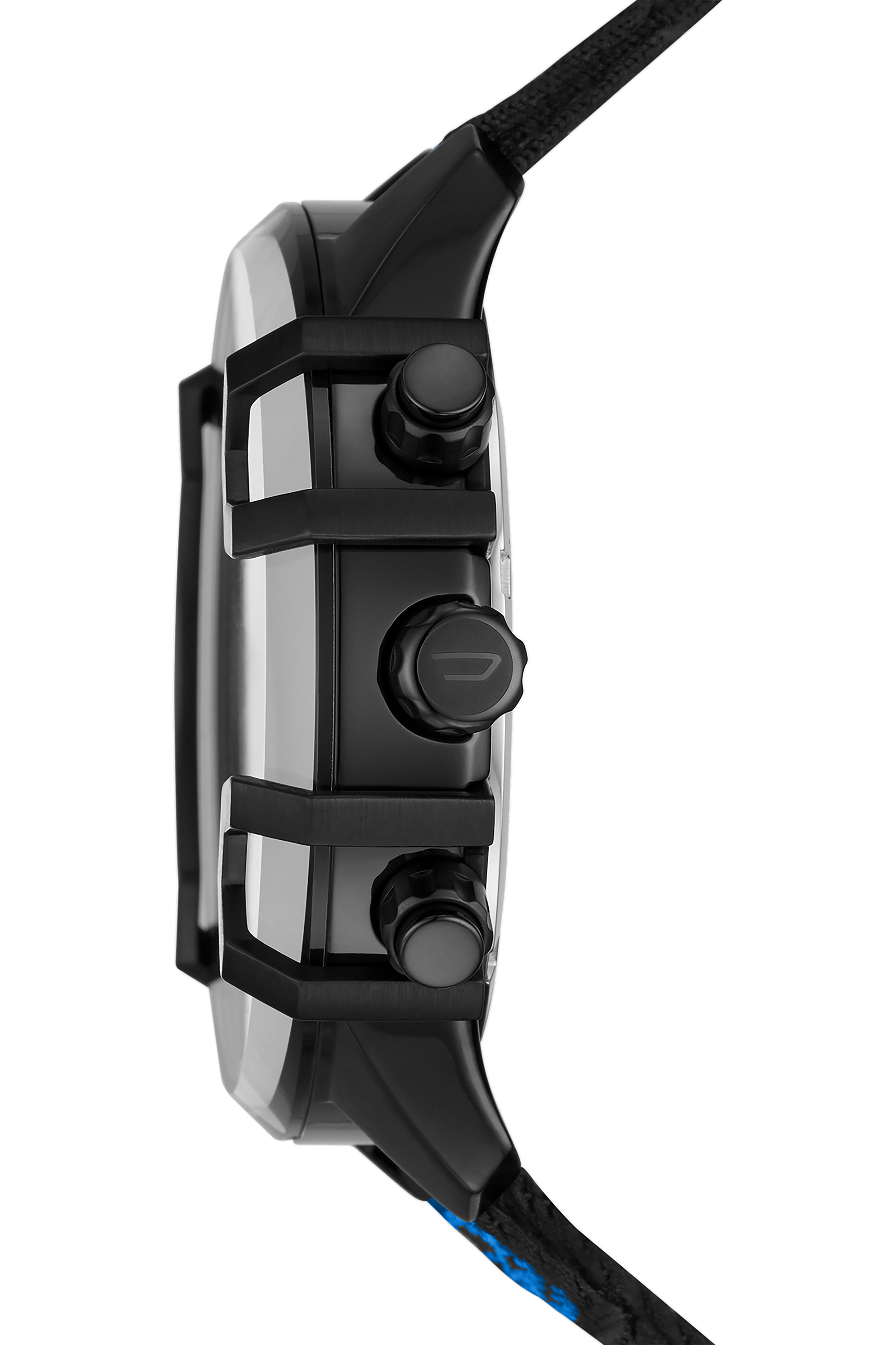 Diesel - DZ4553, Reloj cron&oacute;grafo Griffed con correa en nailon negro mate Hombre in Multicolor - 3