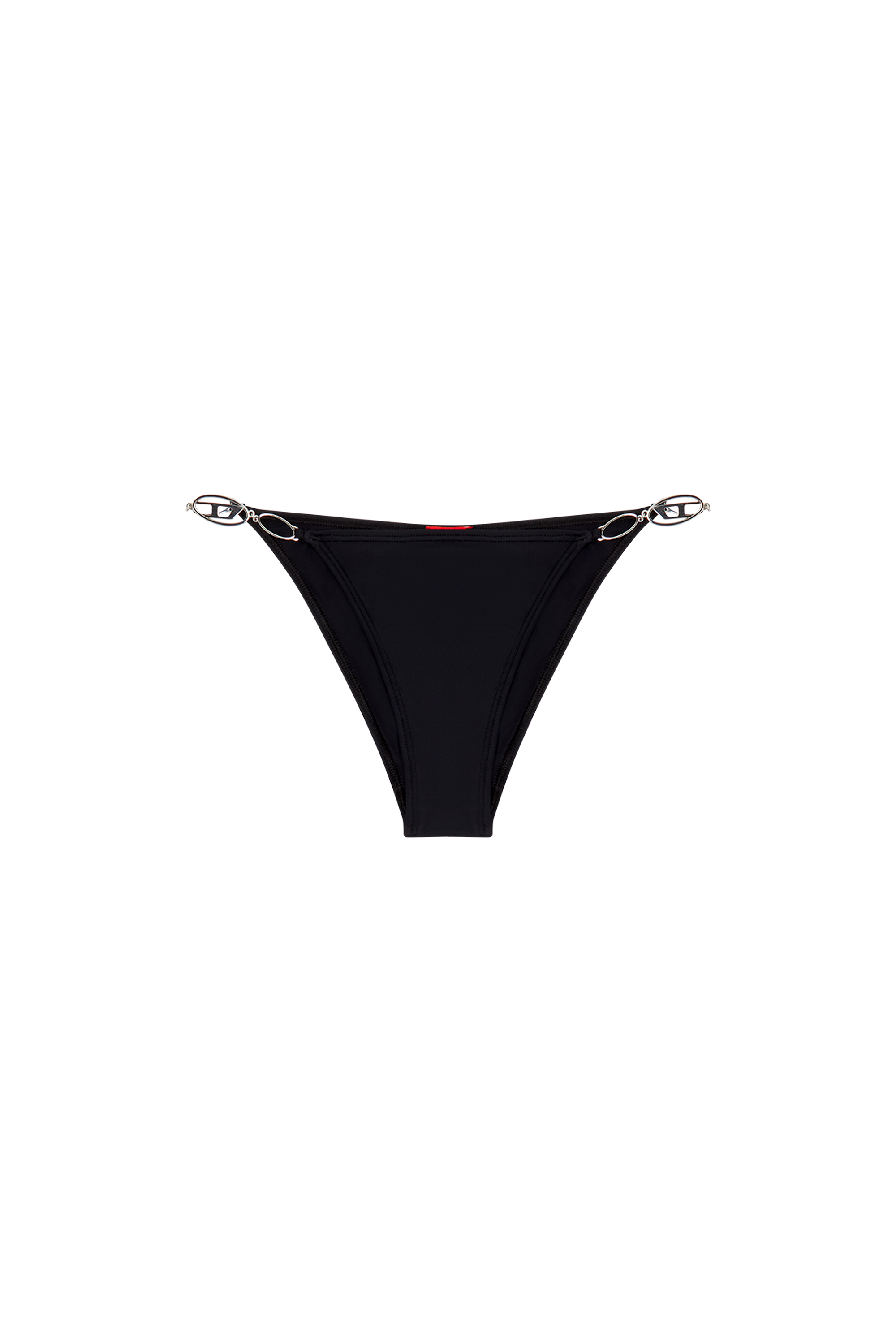 Diesel - BFPN-IRINA, Braguitas de bikini con placas Oval D Mujer in Negro - 4