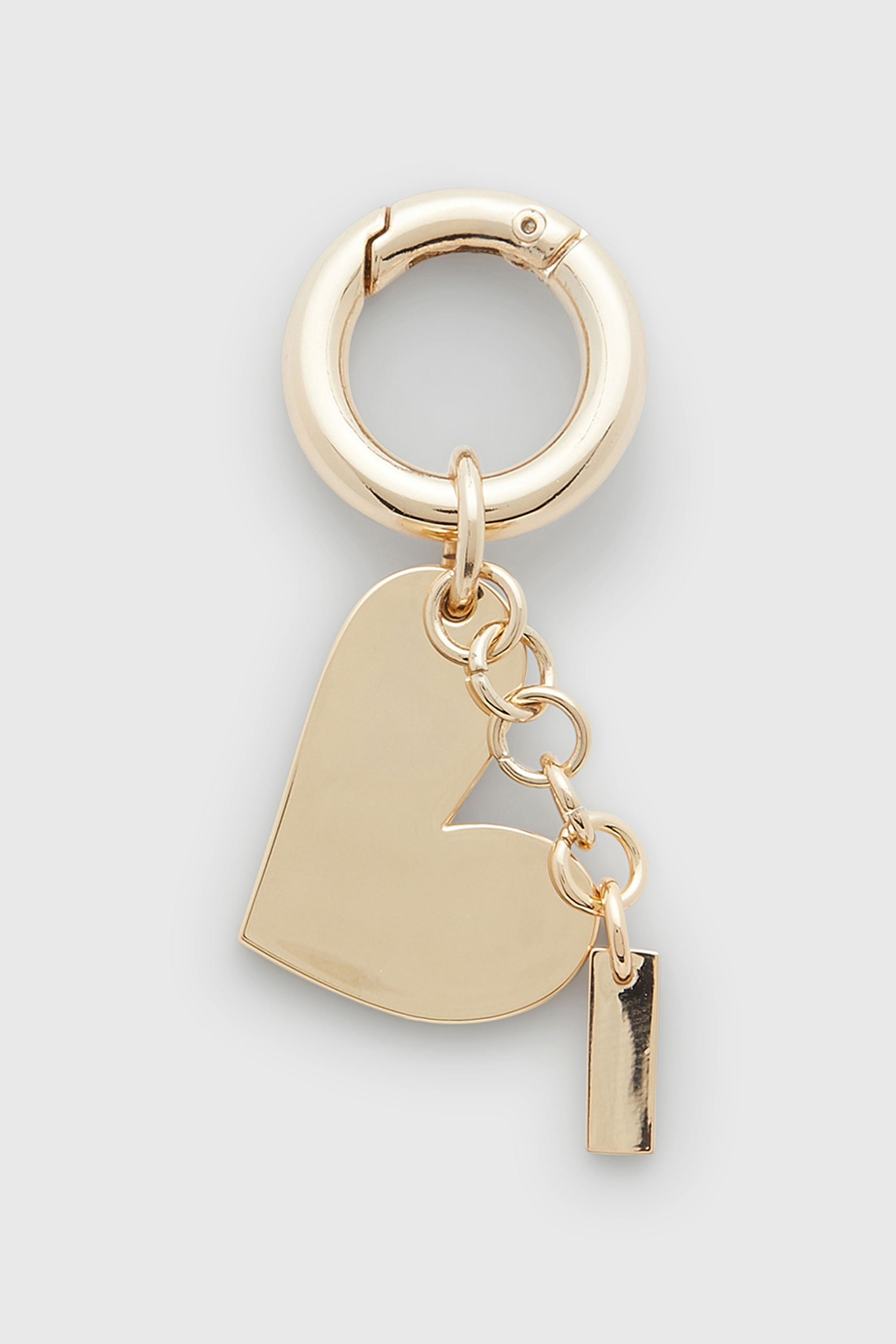 Diesel - CHARM-HEART, Colgante de coraz&oacute;n de metal con pedrer&iacute;a Mujer in Dorado - 2