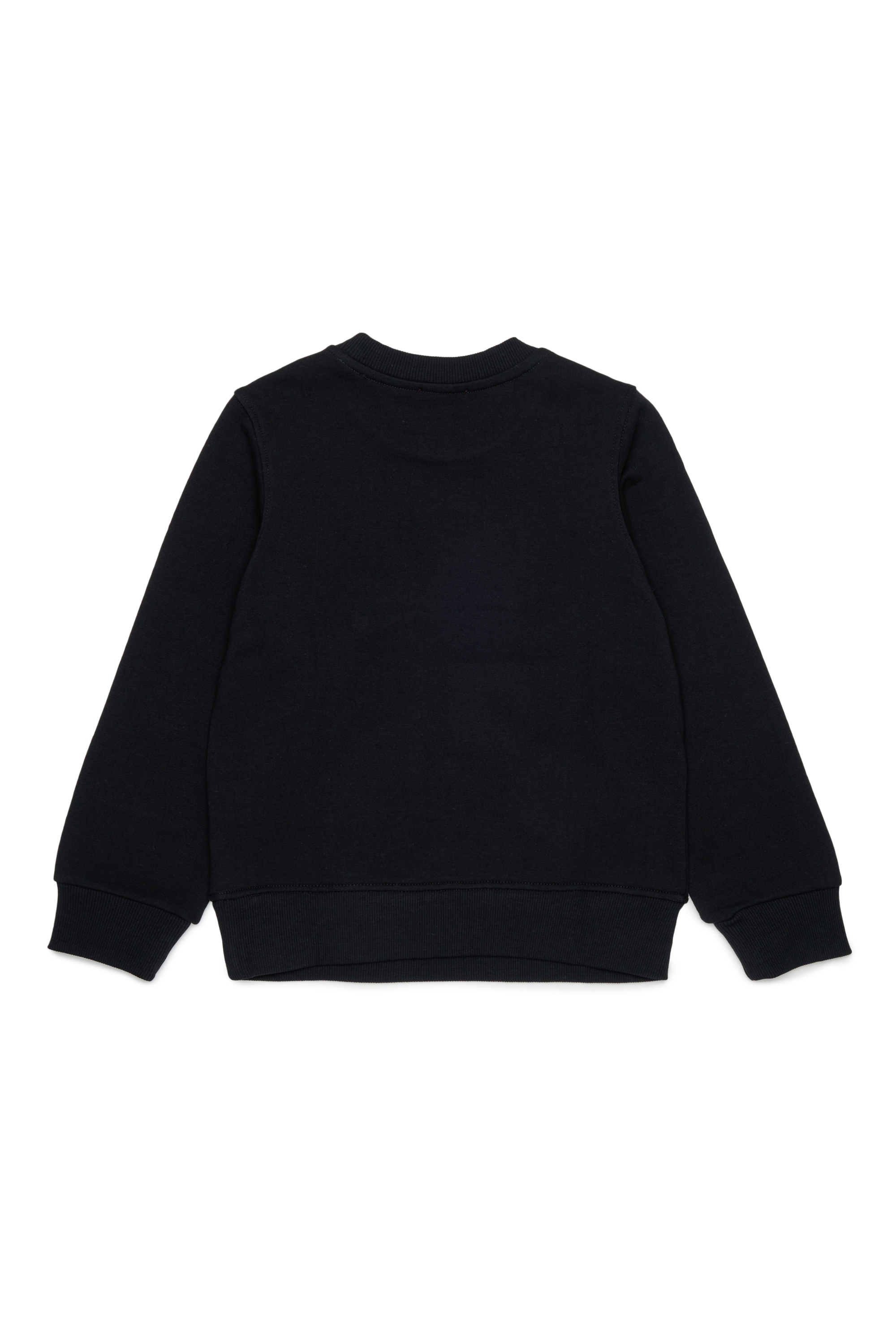 Diesel - SLOMIX, Sudadera con logo efecto desgastado Hombre in Negro - 2