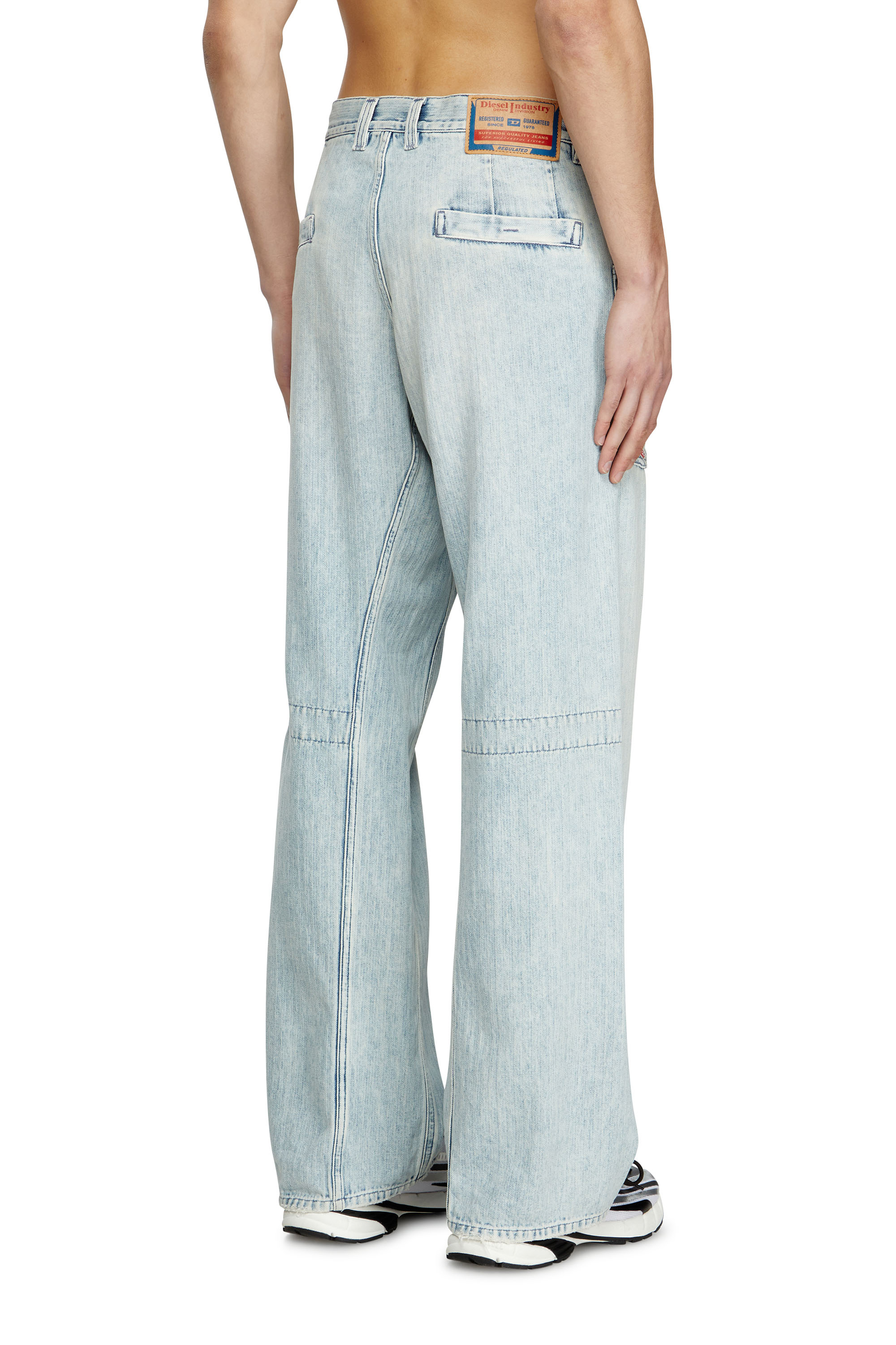 Diesel - Man's Relaxed Jeans D-Zeta 09L60, Light Blue - 4