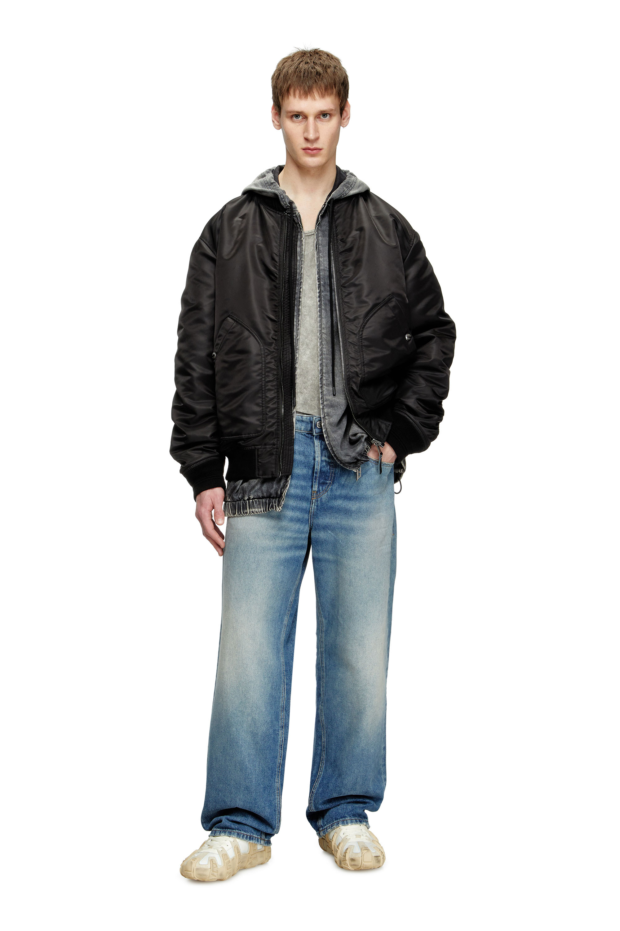 Diesel - Relaxed Jeans 2001 D-Macro 0DBEB Hombre, Azul medio - 2