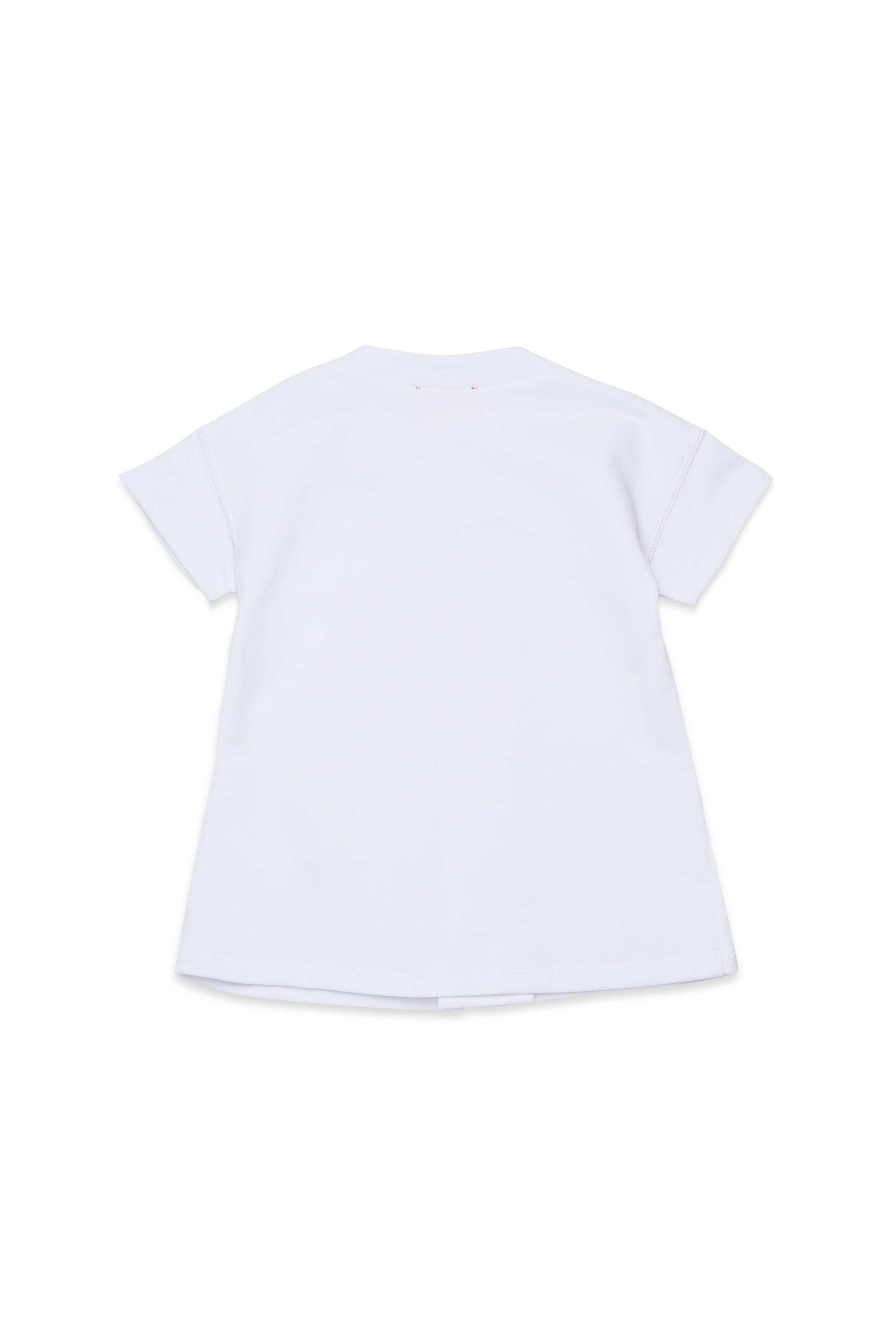 Diesel - DROWELB, Vestido sudadera con pliegues invertidos Mujer in Blanco - 2