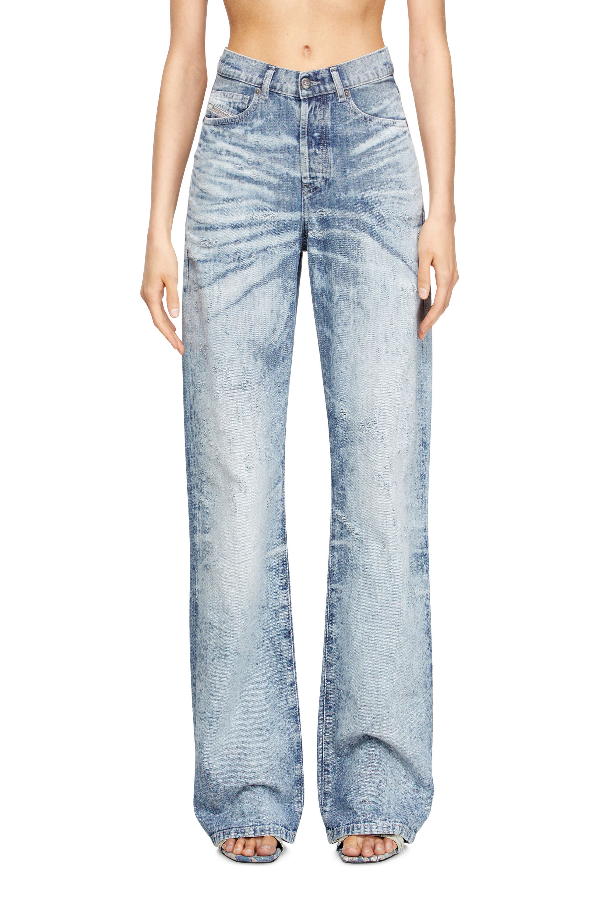 Diesel - Regular Jeans 1971 D-Sent 068TY Mujer, Azul Claro - 1
