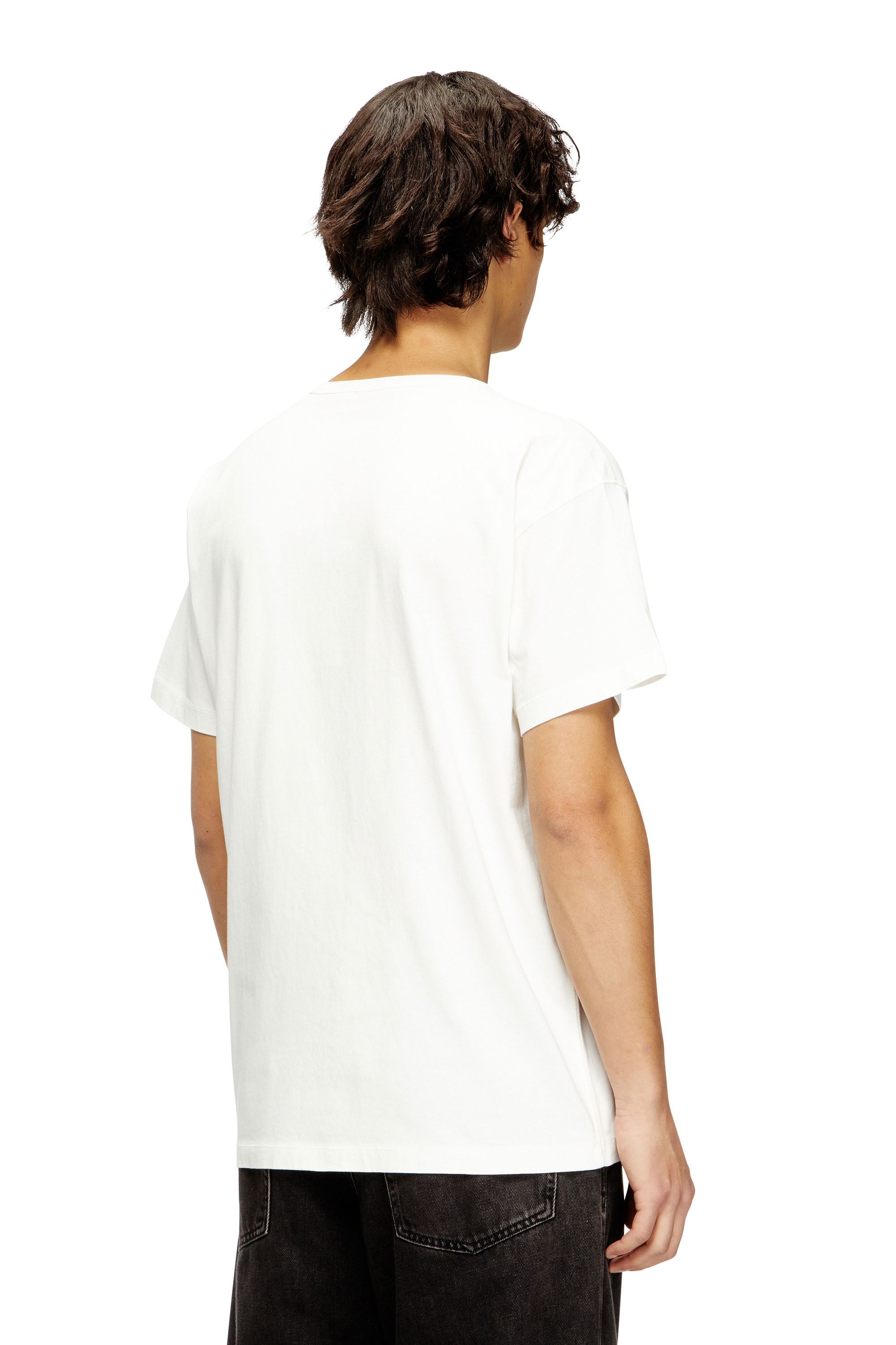 Diesel - T-NORM-IOD, Camiseta ligera de algodón con logotipo Oval D metálico Hombre in ToBeDefined - 4