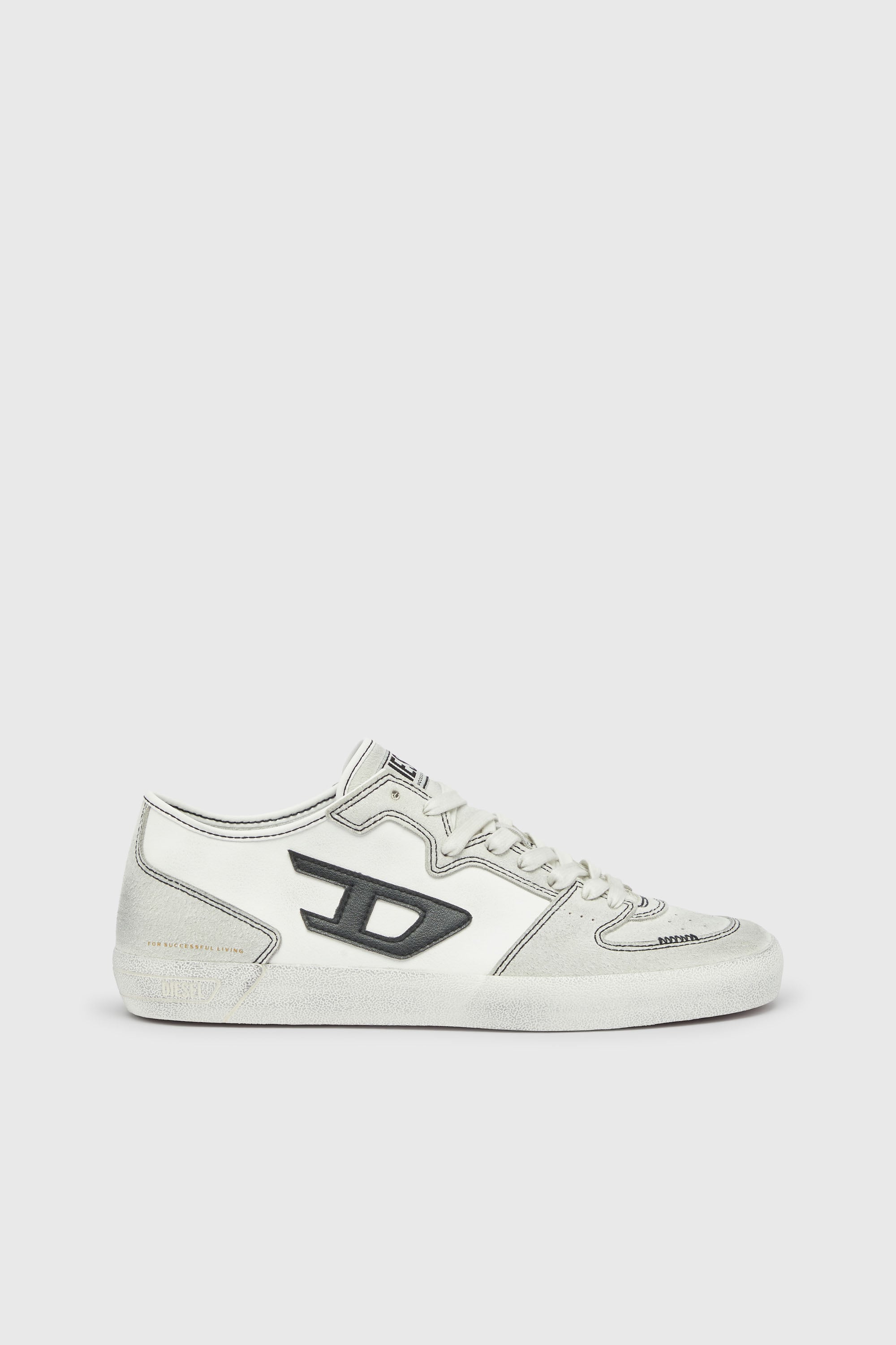Diesel - S-LEROJI D-2 LOW, S-Leroji - Zapatillas paneladas con logo D Hombre in Blanco - 1