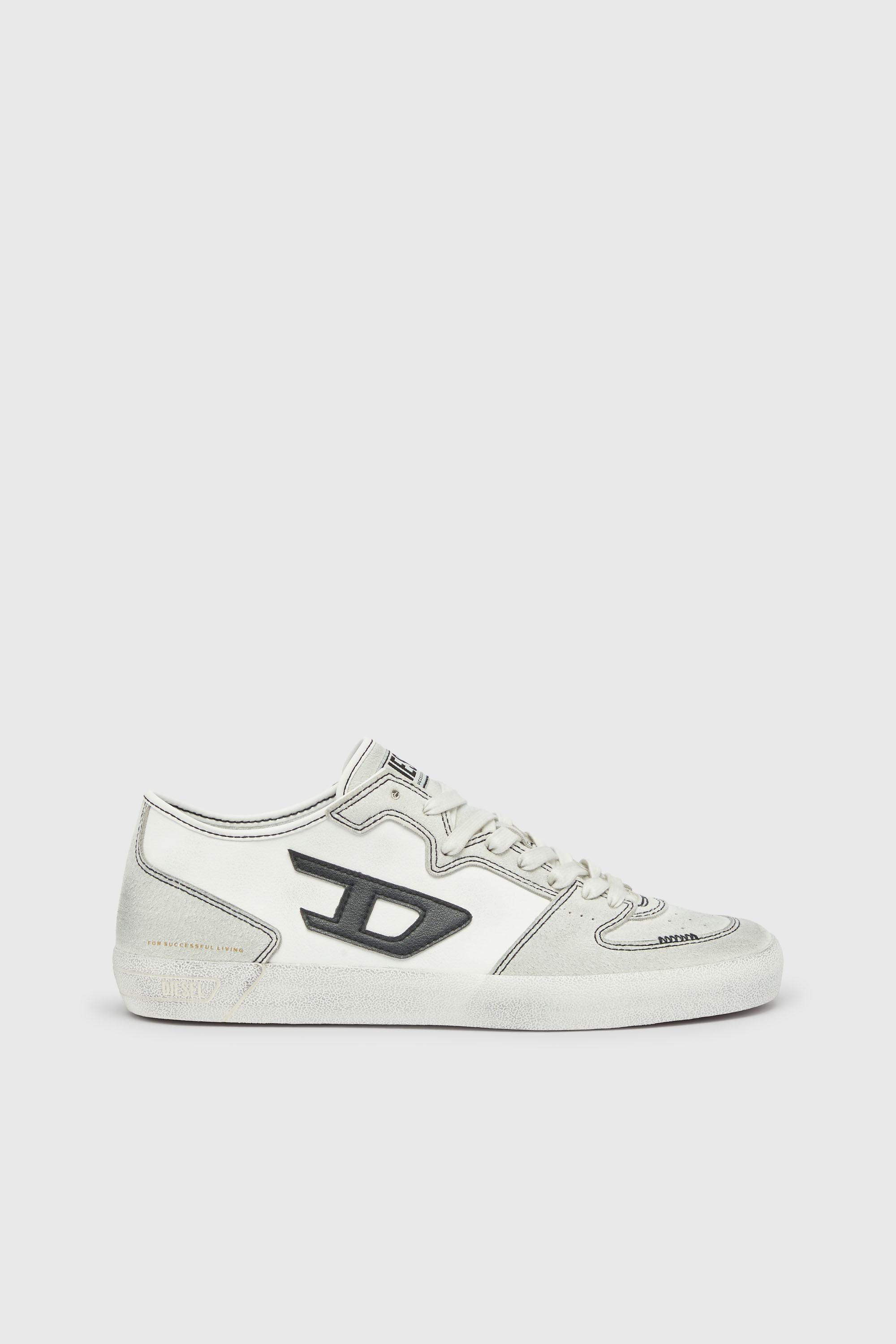 Diesel - S-LEROJI D-2 LOW, S-Leroji - Zapatillas paneladas con logo D Hombre in Blanco - 1