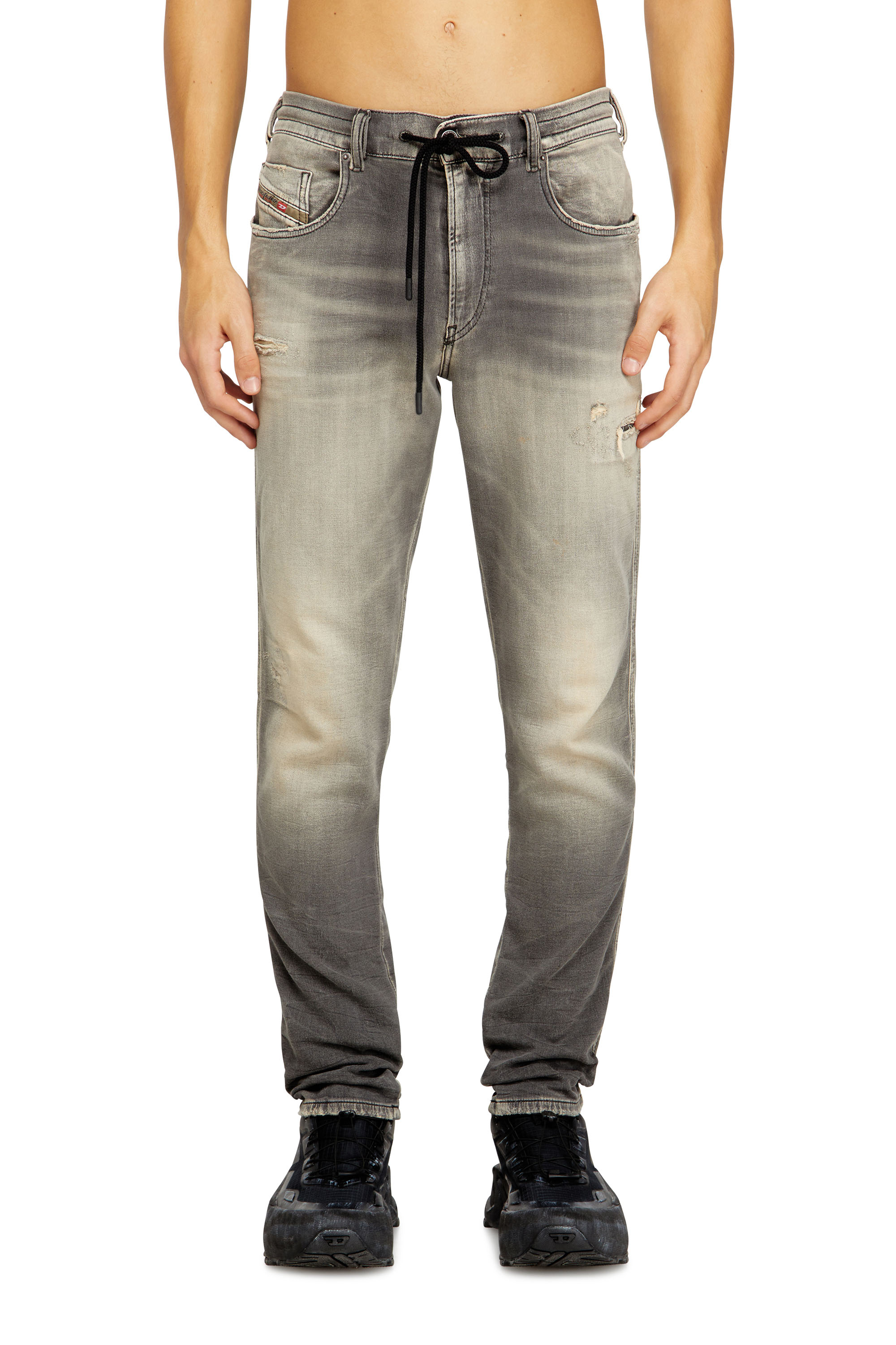 Diesel - Slim 2062 D-Strukt Joggjeans® 068UH Hombre, Gris Claro - 1