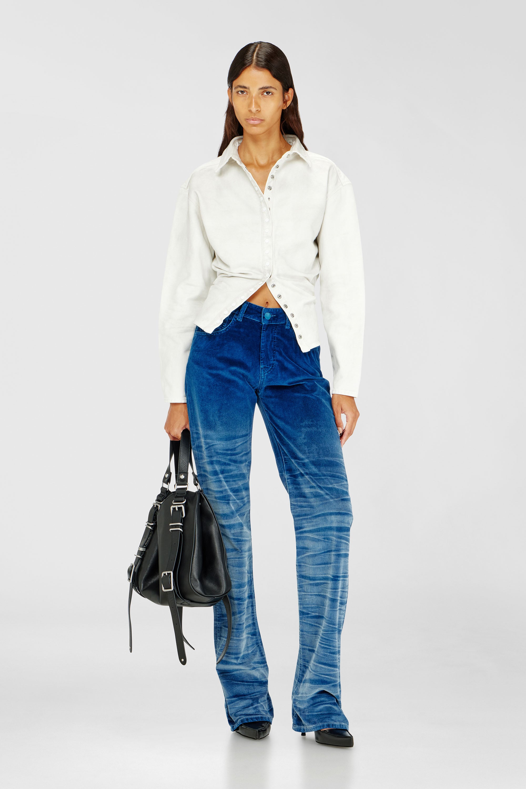 Diesel - Regular Jeans D-Lie 003PF Mujer, Azul Oscuro - 1