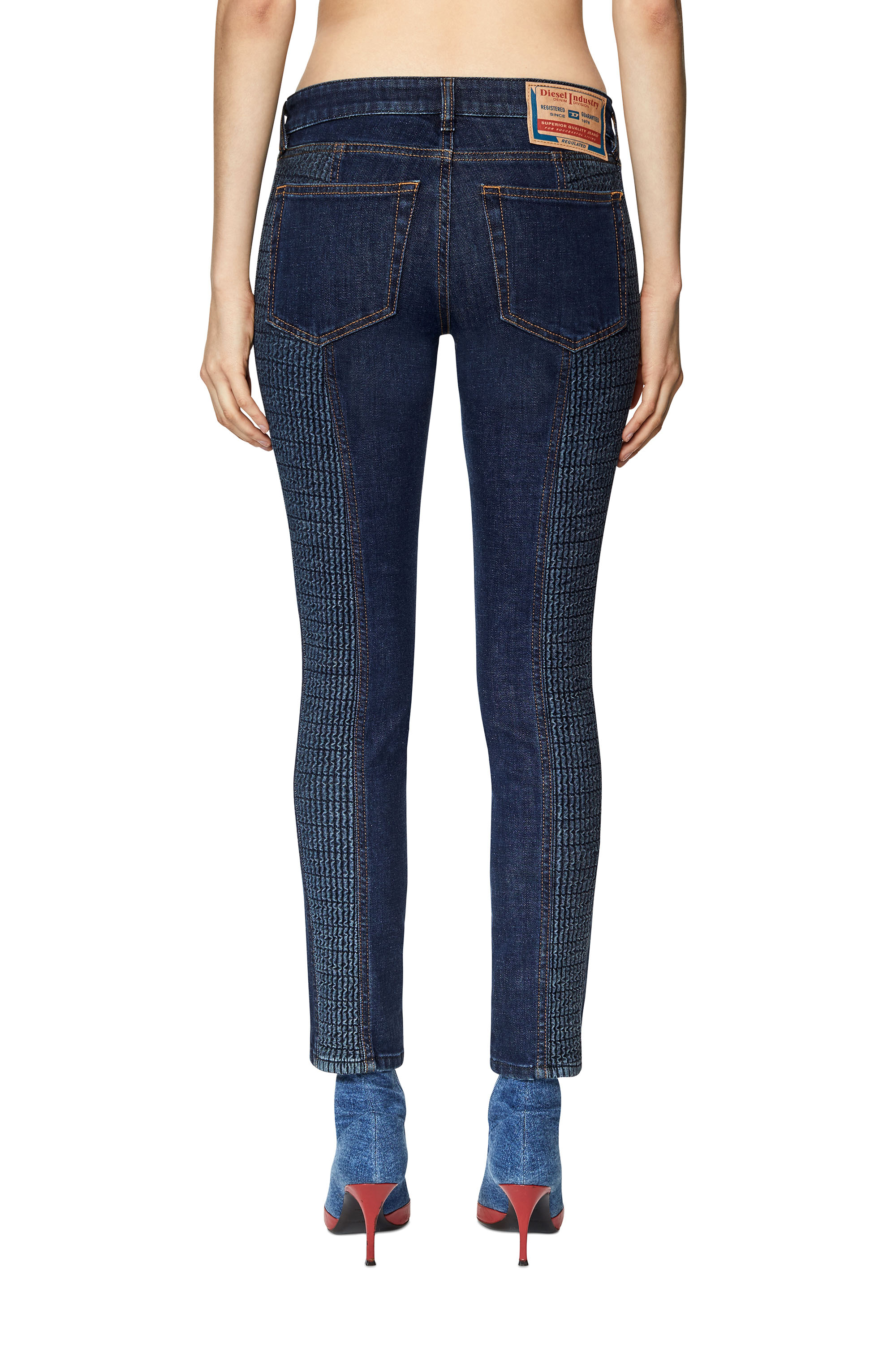 Diesel - D-Vision 09D22 Skinny Jeans, Azul Oscuro - Image 2