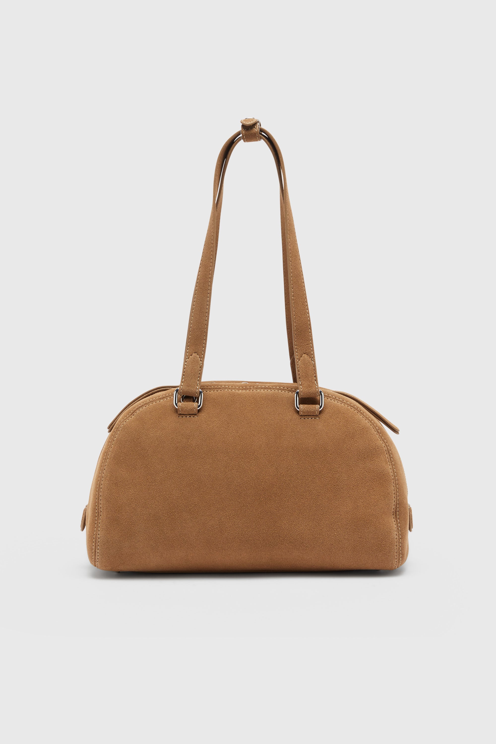 Diesel - 1DR DOME SHOULDER, 1DR Dome-Bolso de hombro en ante con Logo Oval D Unisex in Beige - 2