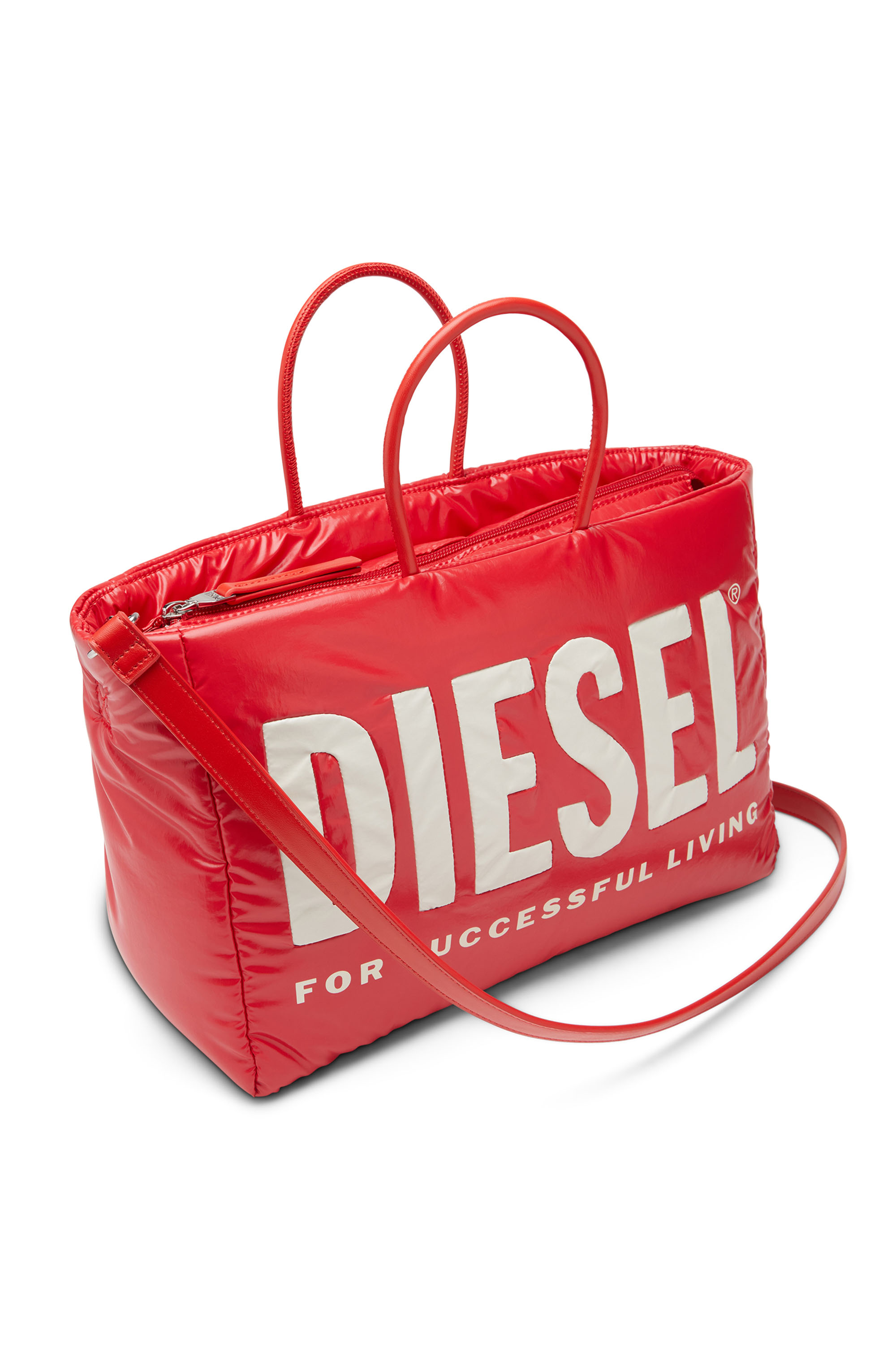 Diesel - PUFF DSL TOTE M X, Rojo - Image 5