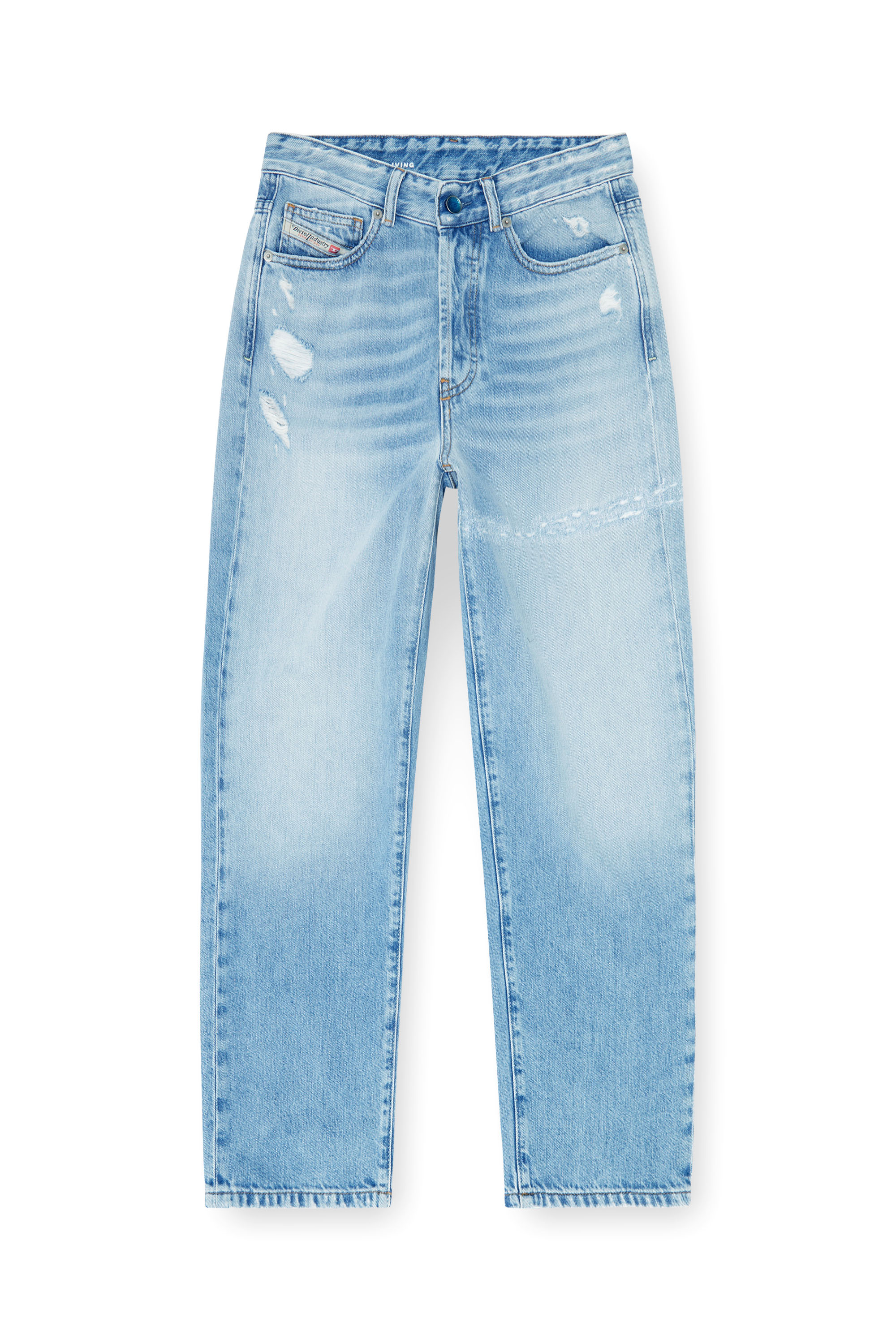 Diesel - Regular Jeans 1981 D-Went 09P49 Mujer, Azul Claro - 6