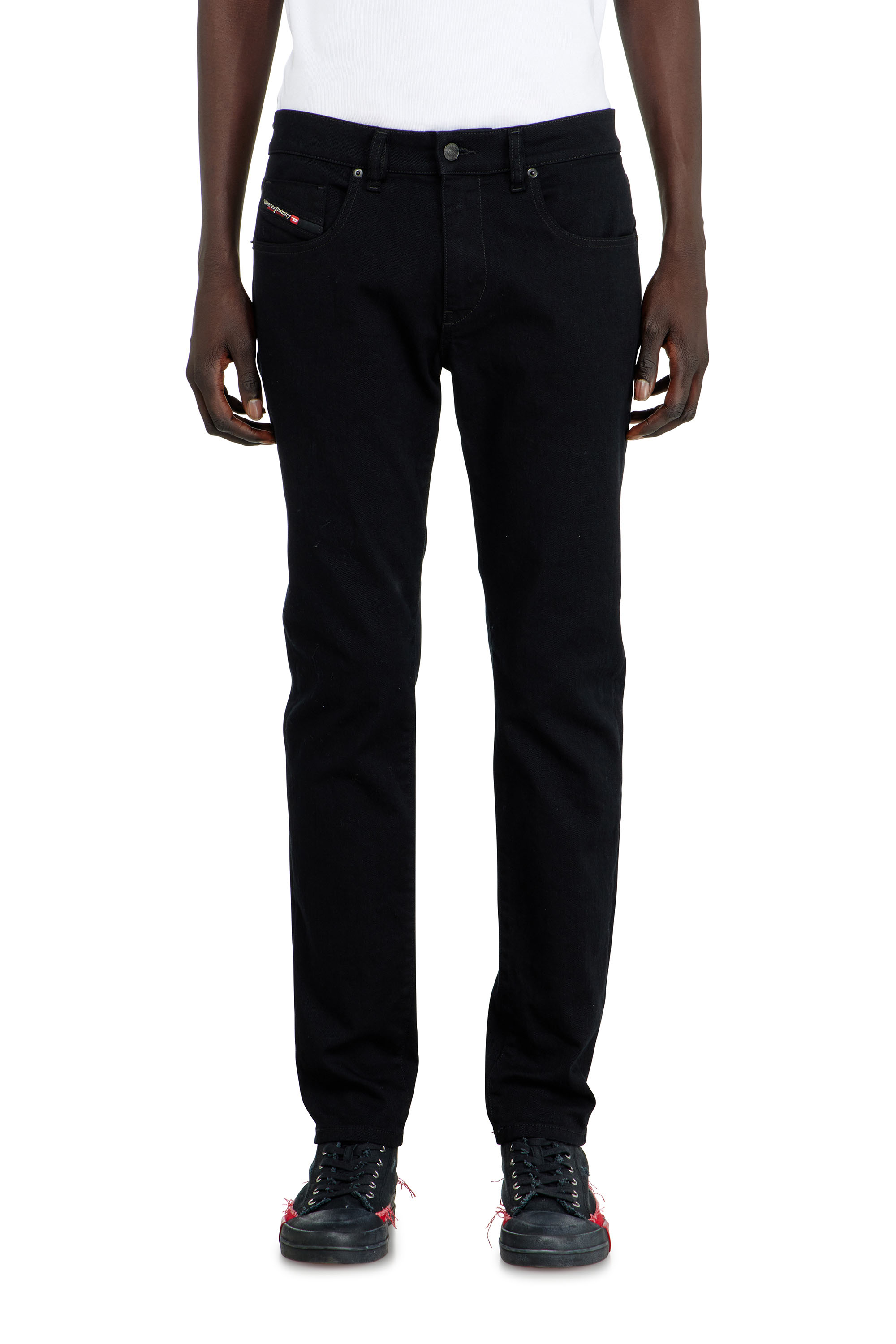 Diesel - Slim Jeans 2019 D-Strukt 069YP Hombre, Negro/Gris oscuro - 4