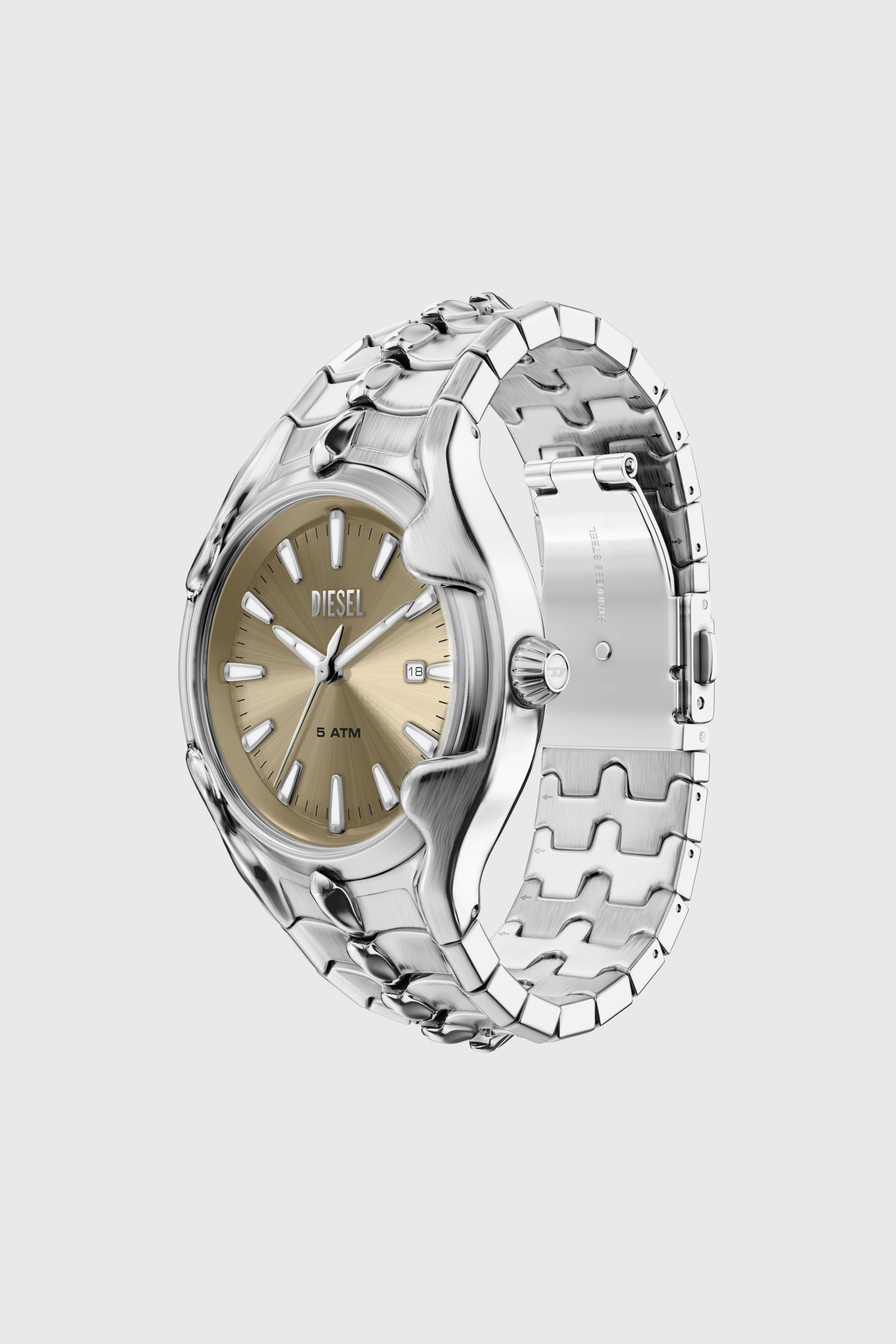 Diesel - DZ2234 WATCH, Reloj Vert de acero inoxidable Hombre in Plateado - 7