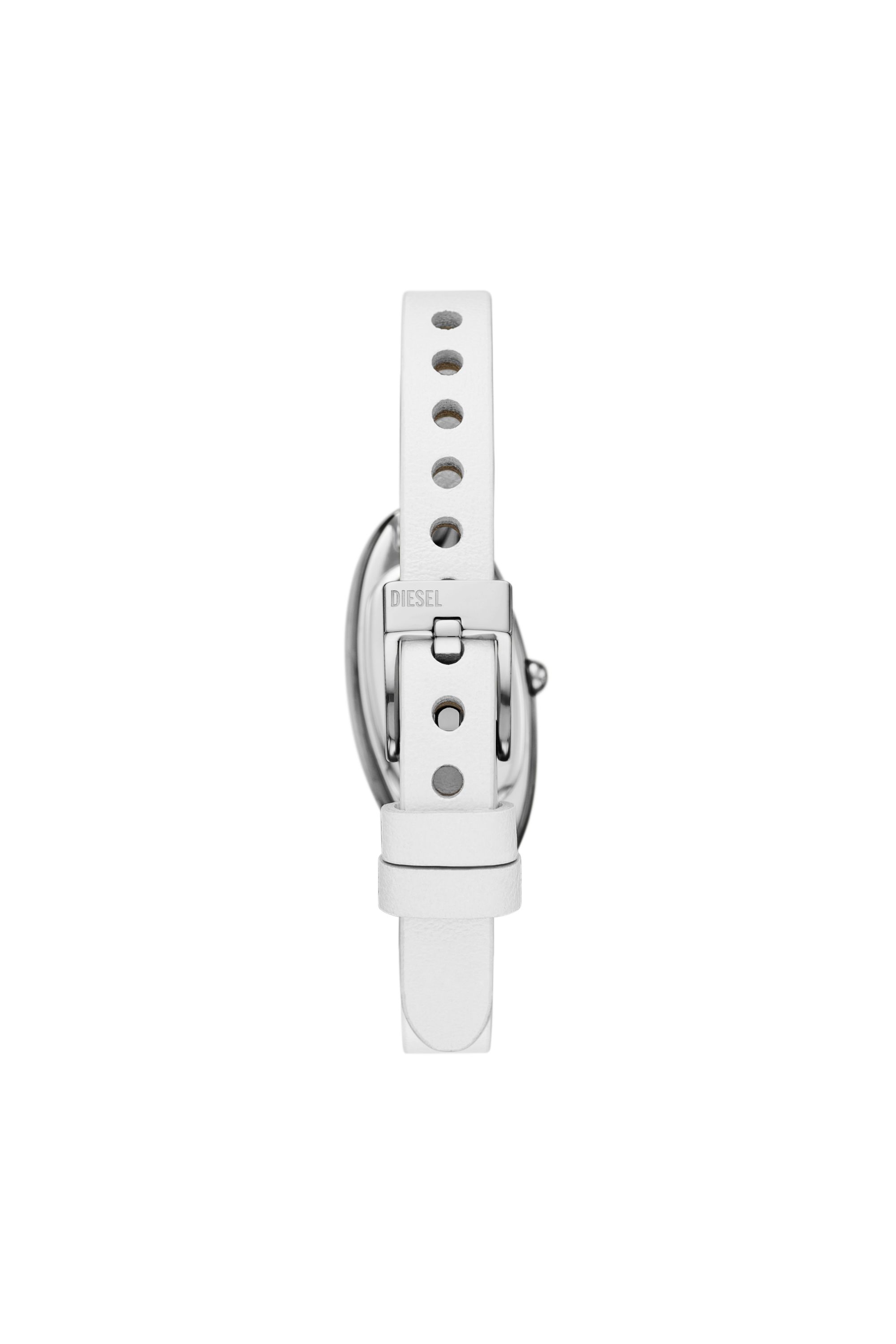 Diesel - DZ5613 WATCH, Reloj D-Era de cuero blanco con movimiento de dos agujas Mujer in Blanco - 2