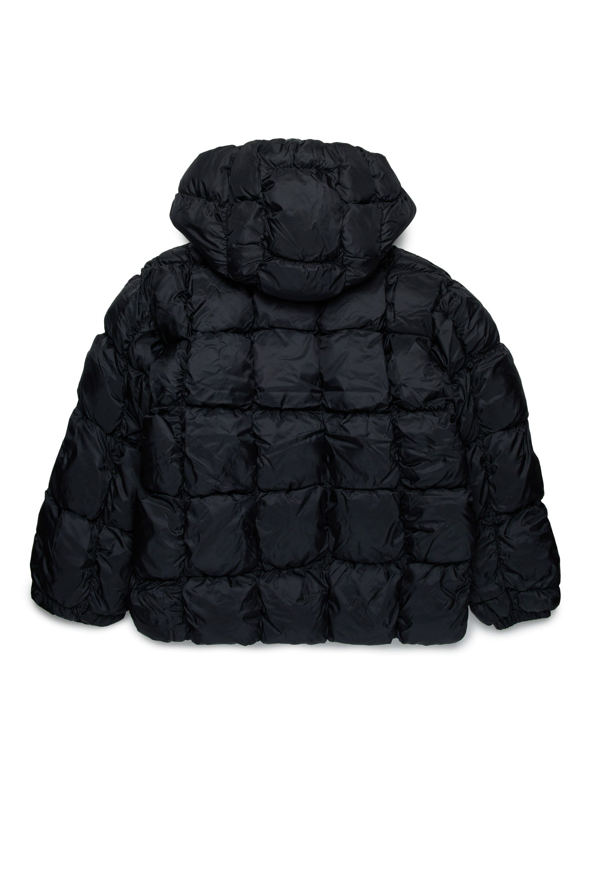 Diesel - JRAMBOLS, Unisex's Puffer jacket with checked quilting in Black - 2