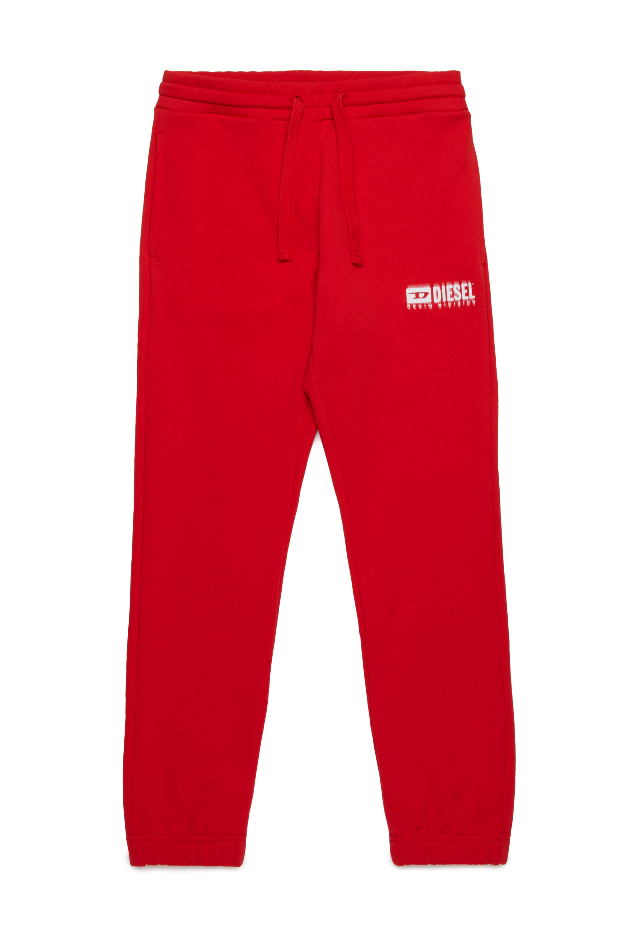 Diesel - PBASE, Pantalones deportivos con logotipo manchado Hombre in Rojo - 1