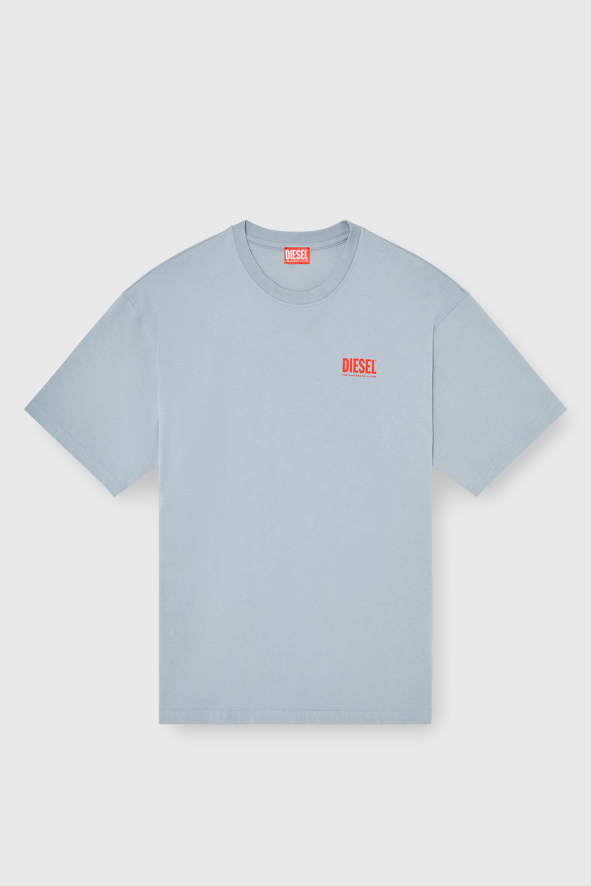 Diesel - T-BOXT-BISK, Camiseta de algod&oacute;n con estampado Diesel Biscotto Hombre in Gris - 2