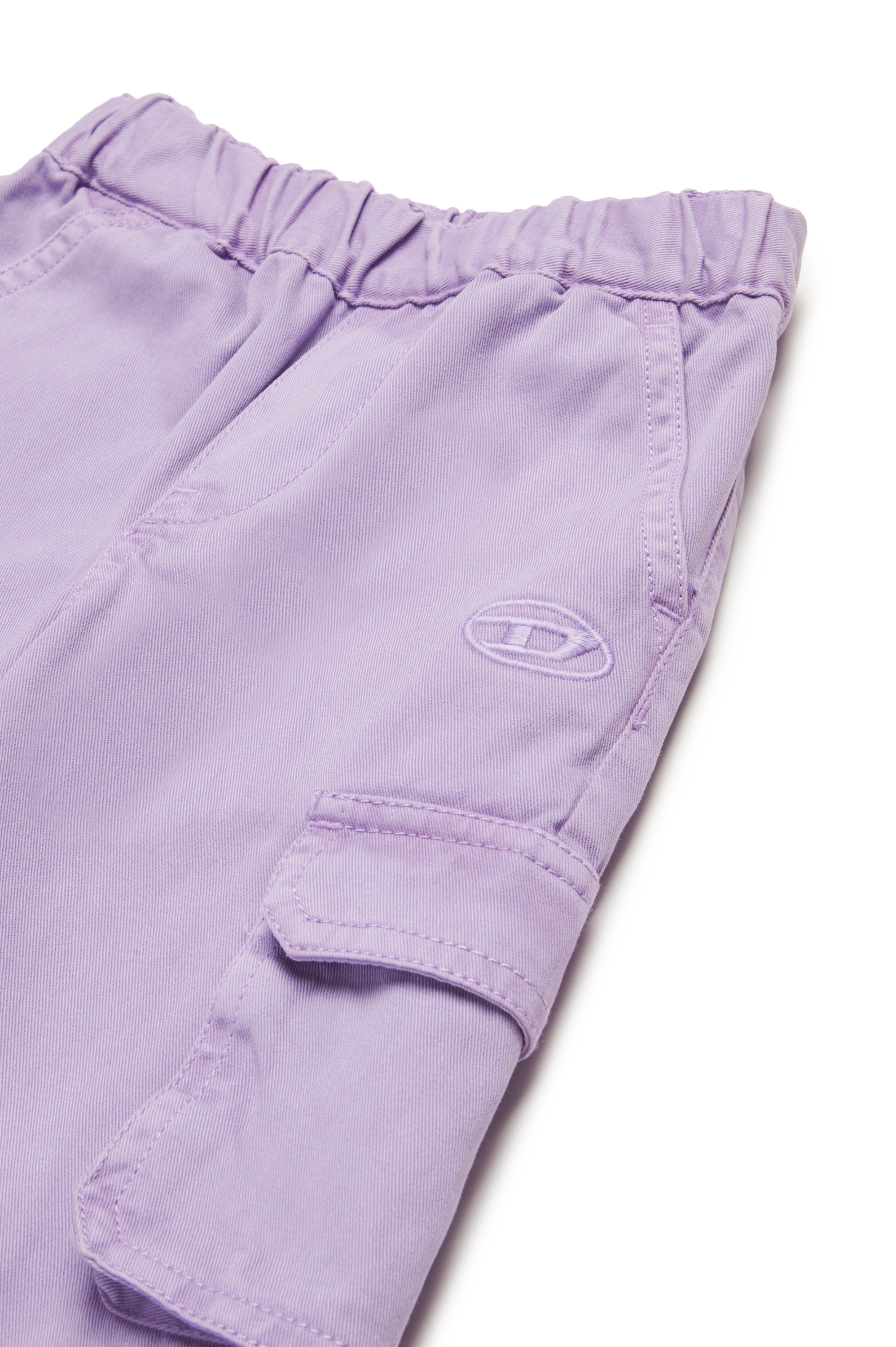 Diesel - PRATIB, Pantalones cargo de gabardina de algodón Mujer in Morado - 3