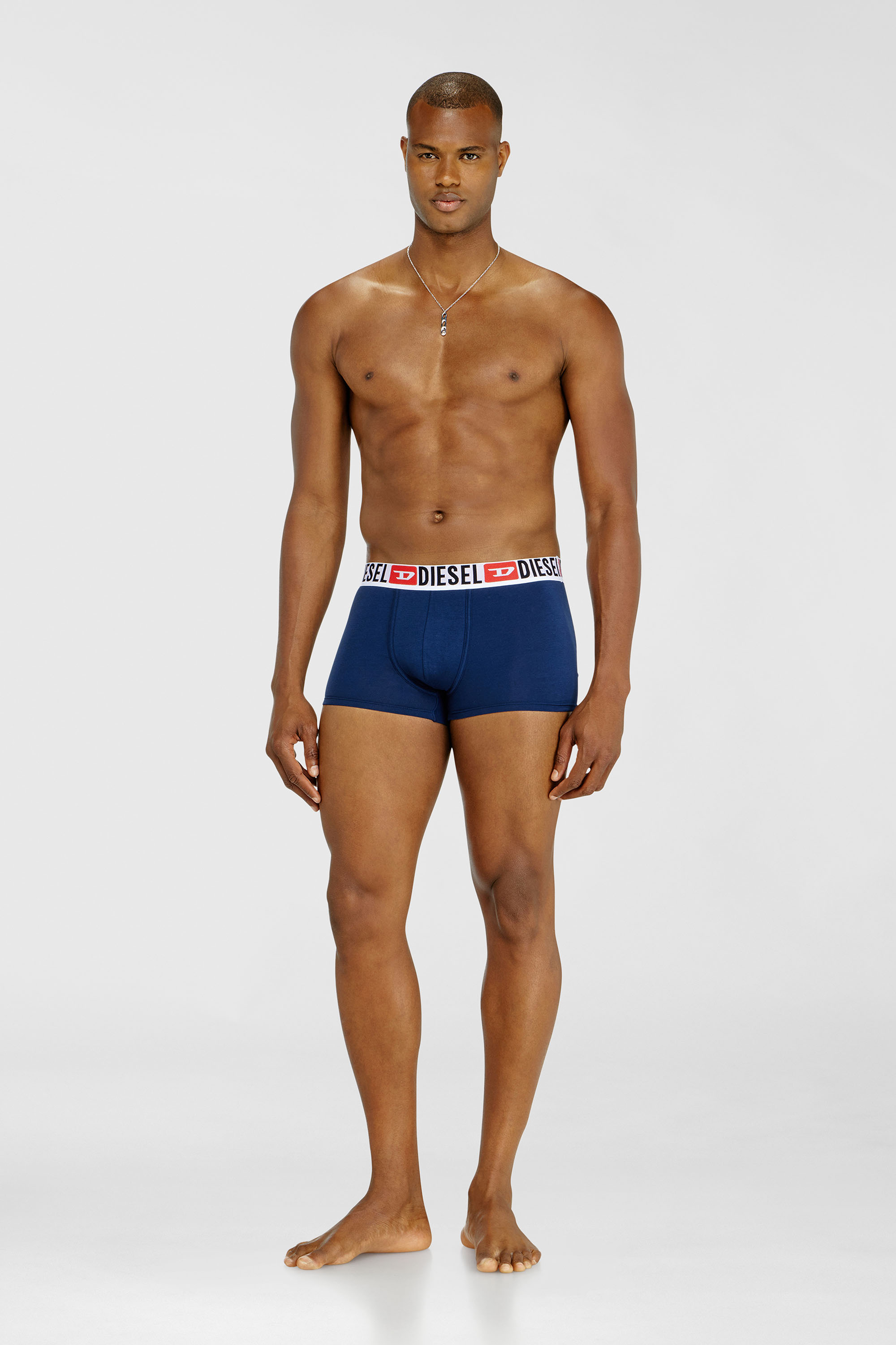 Diesel - UMBX-DAMIENTHREEPACK, Paquete de tres calzoncillos b&oacute;xer con logotipo en la cintura Hombre in Multicolor - 2