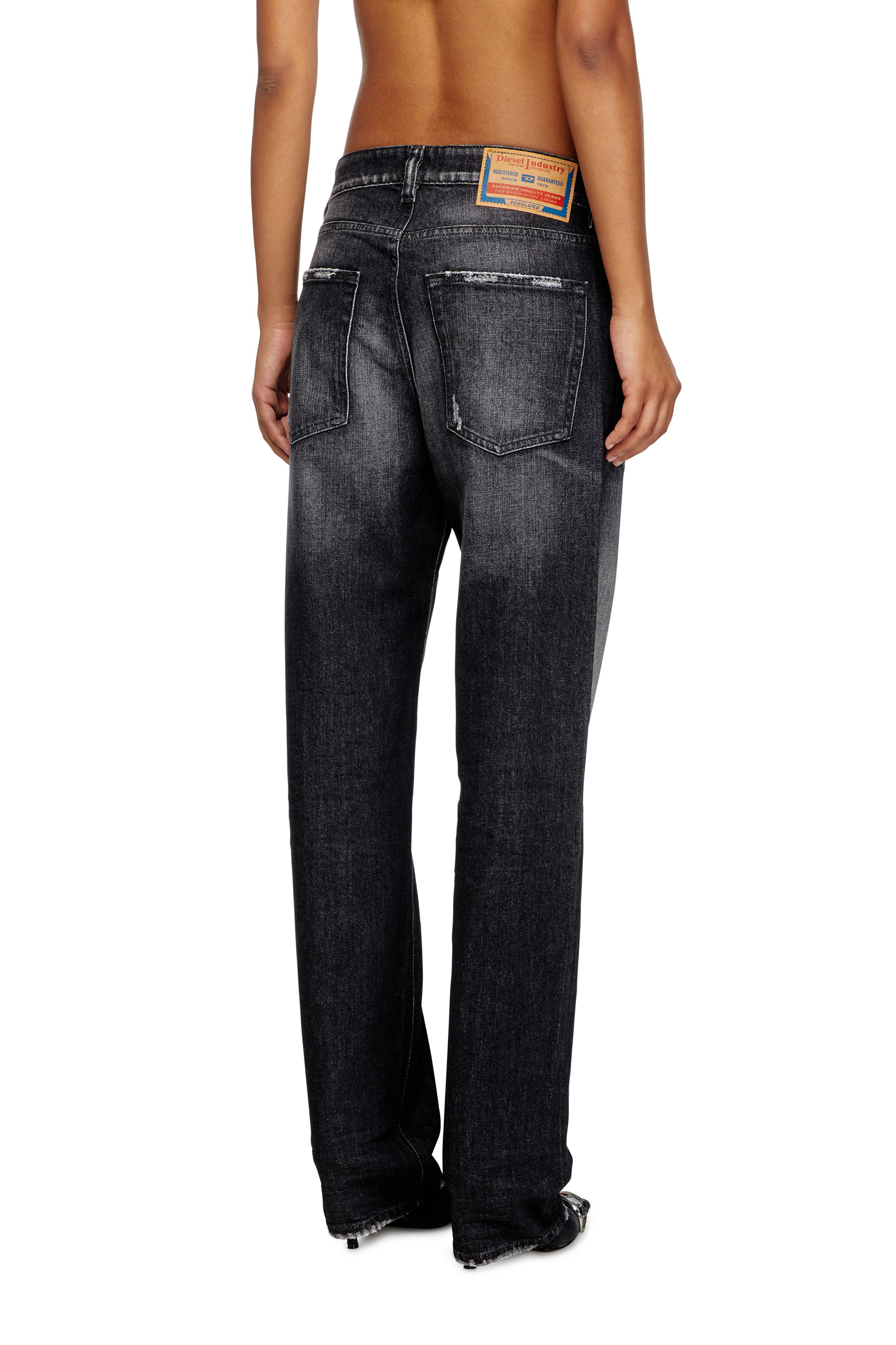 Diesel - Regular Jeans 1988 D-Ark 09L50 Mujer, Negro/Gris oscuro - 3