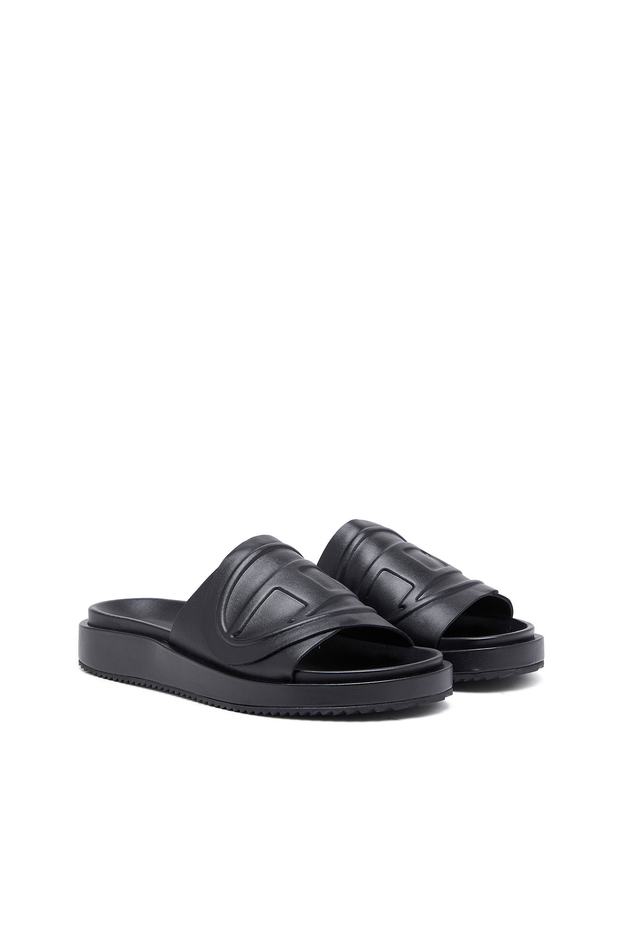 Diesel - SA-SLIDE D OVAL W, Sa-Slide D-Chanclas con correa Oval D Mujer in Negro - 2