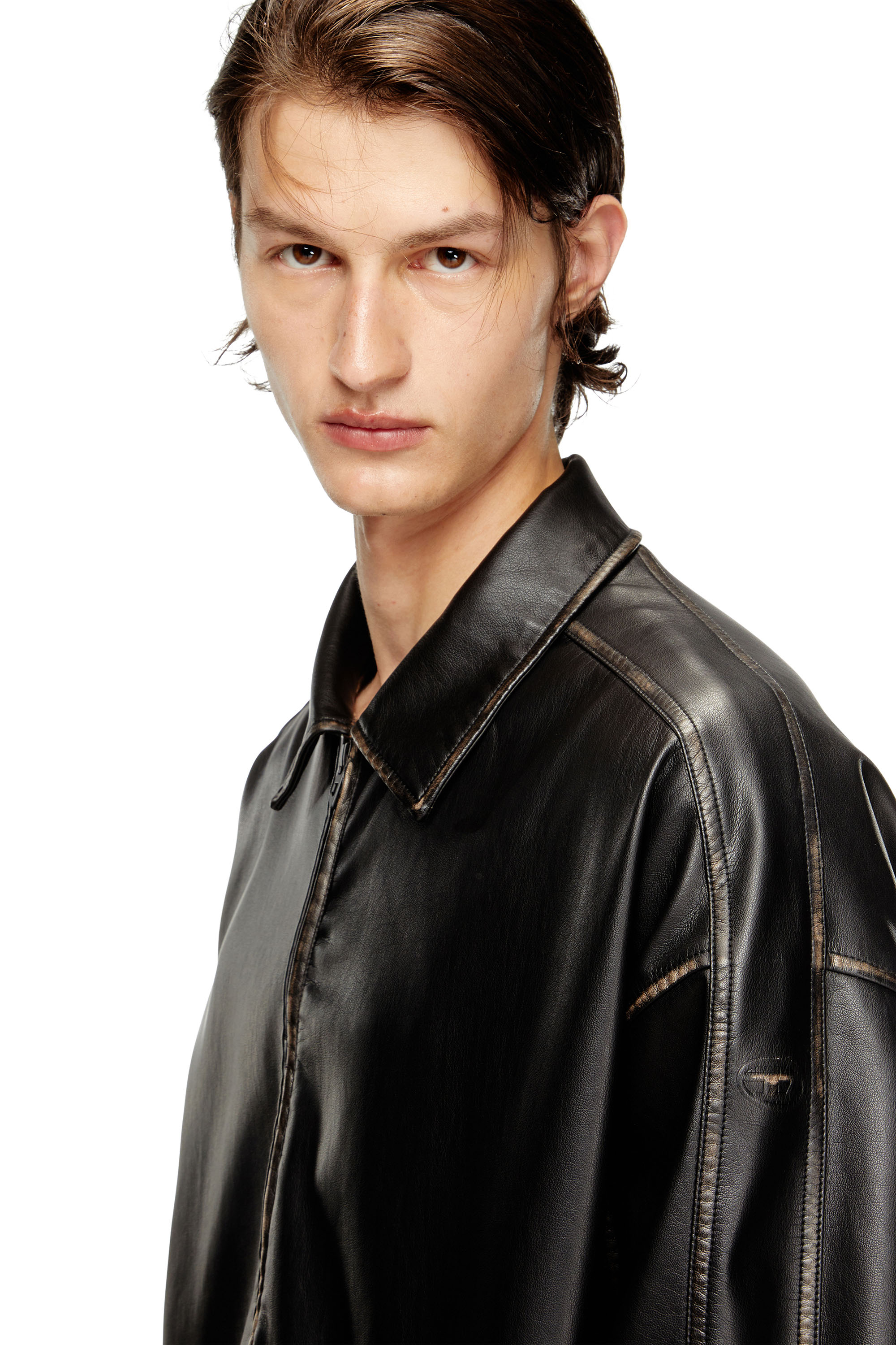 Diesel - J-AKE, Chaqueta de tejido técnico tratado Unisex in Negro - 5