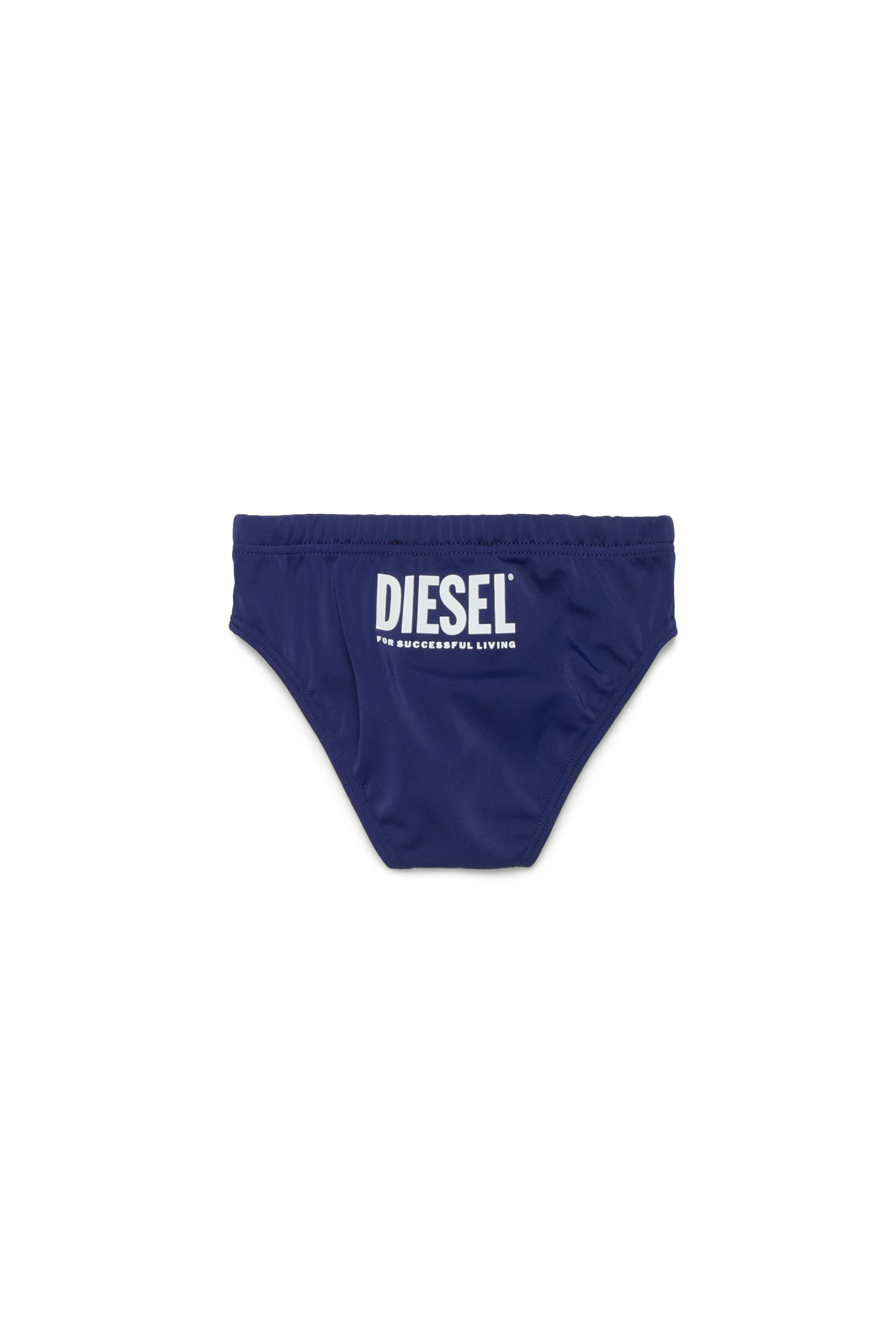 Diesel - MILIB, Ba&ntilde;ador tipo slip con estampado de Diesel Hombre in Azul marino - 2