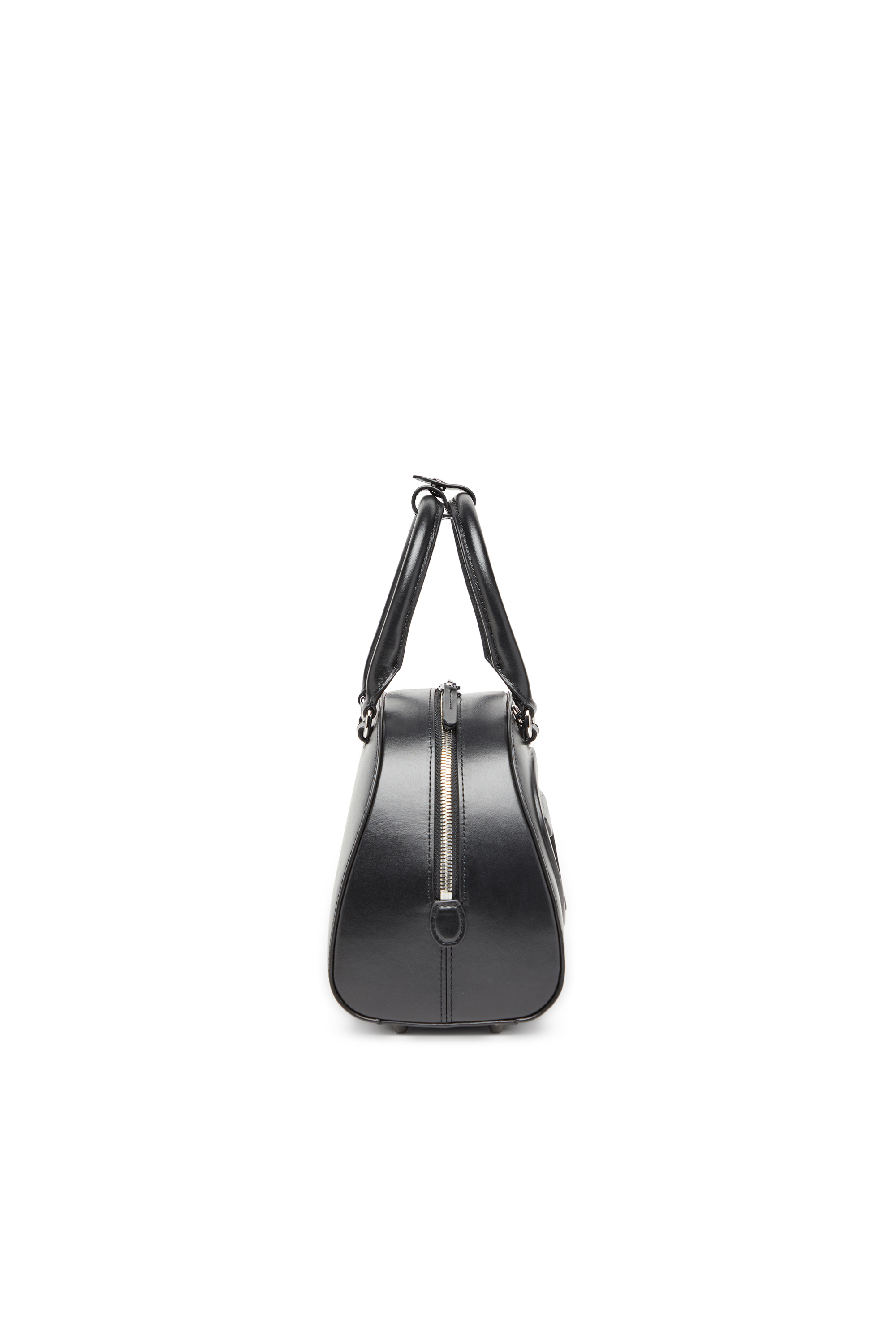 Diesel - 1DR DOME TOP HANDLE, Bolso de cuero tipo bowling Mujer in Negro - 3