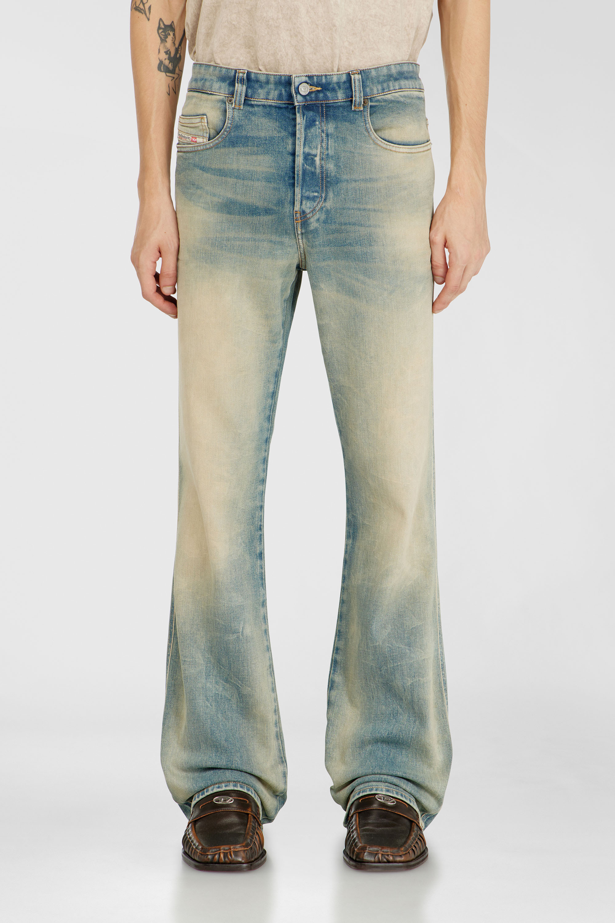 Diesel - Bootcut Jeans 1998 D-Buck 09H78 Hombre, Azul medio - 1