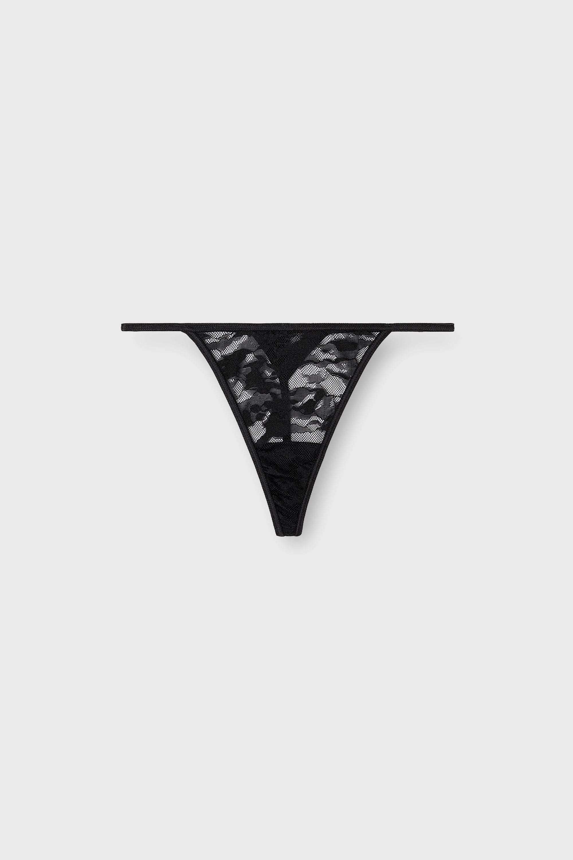 Diesel - STACY-UTLT, Tanga de encaje de nailon Mujer in Negro - 2