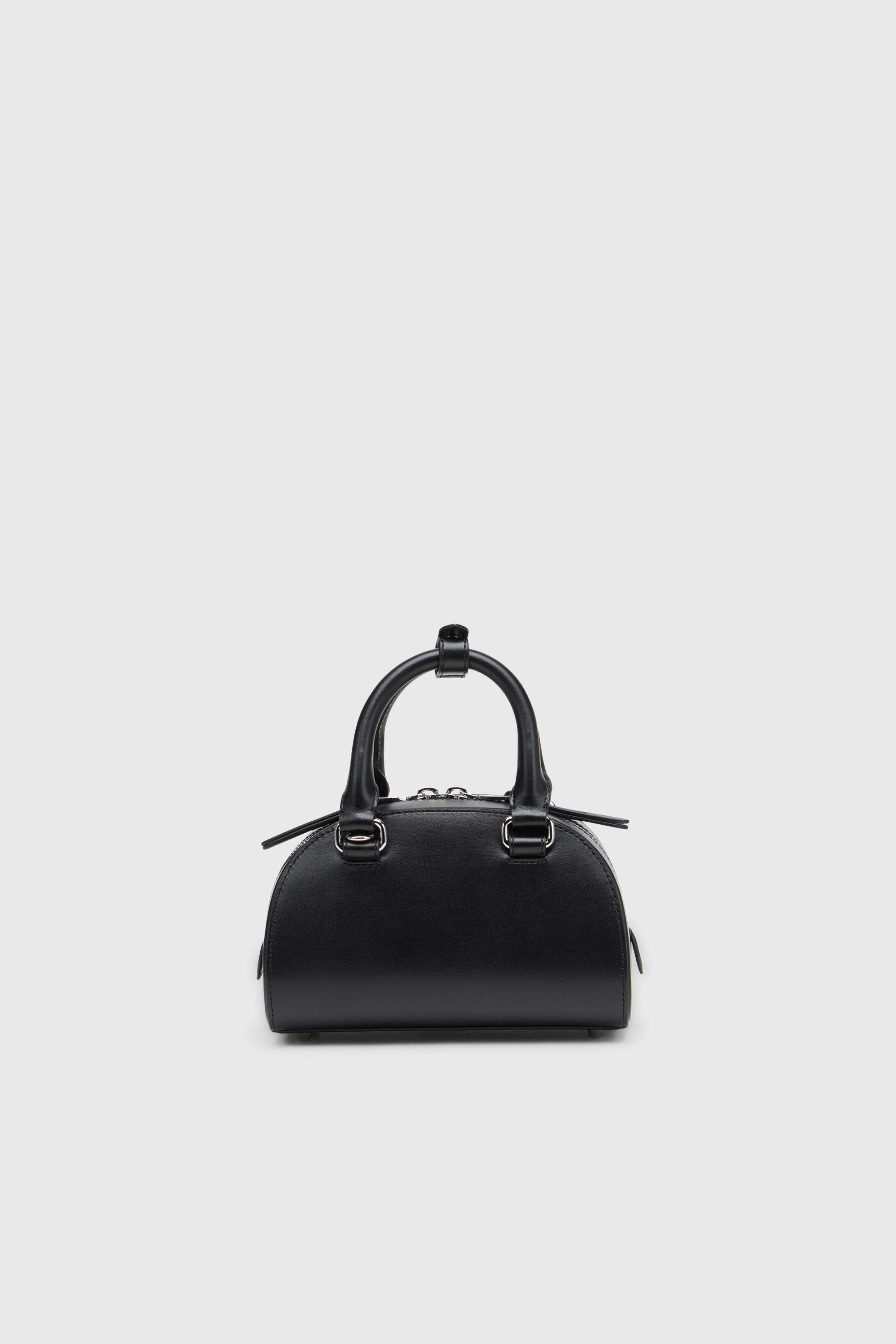 Diesel - 1DR DOME CROSSBODY, 1DR Dome - Mini bolso de cuero peque&ntilde;o tipo bowling Mujer in Negro - 2