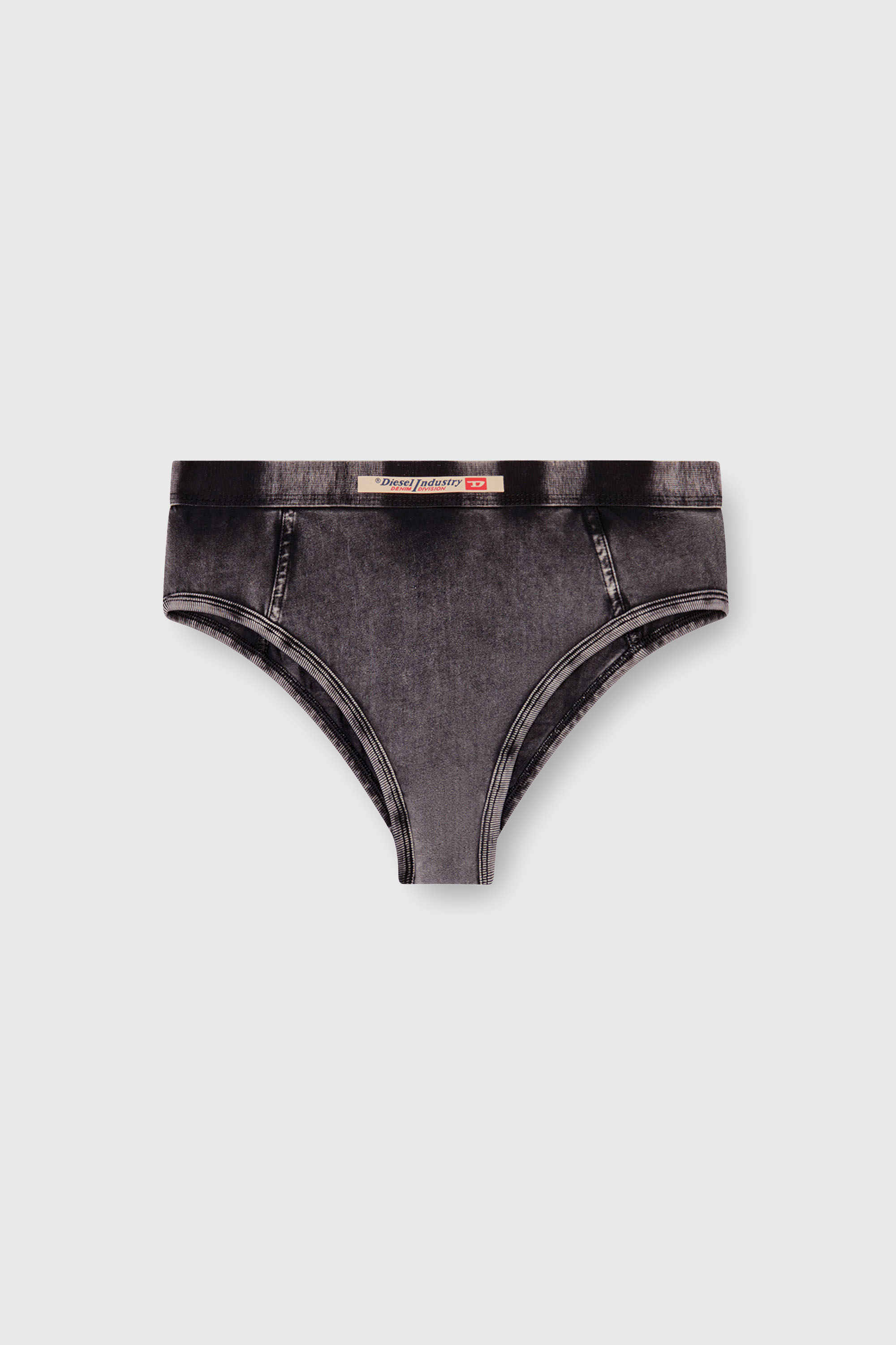 Diesel - HIPSTER-DNM, Braguitas hipster de tejido con efecto denim Mujer in Negro - 2
